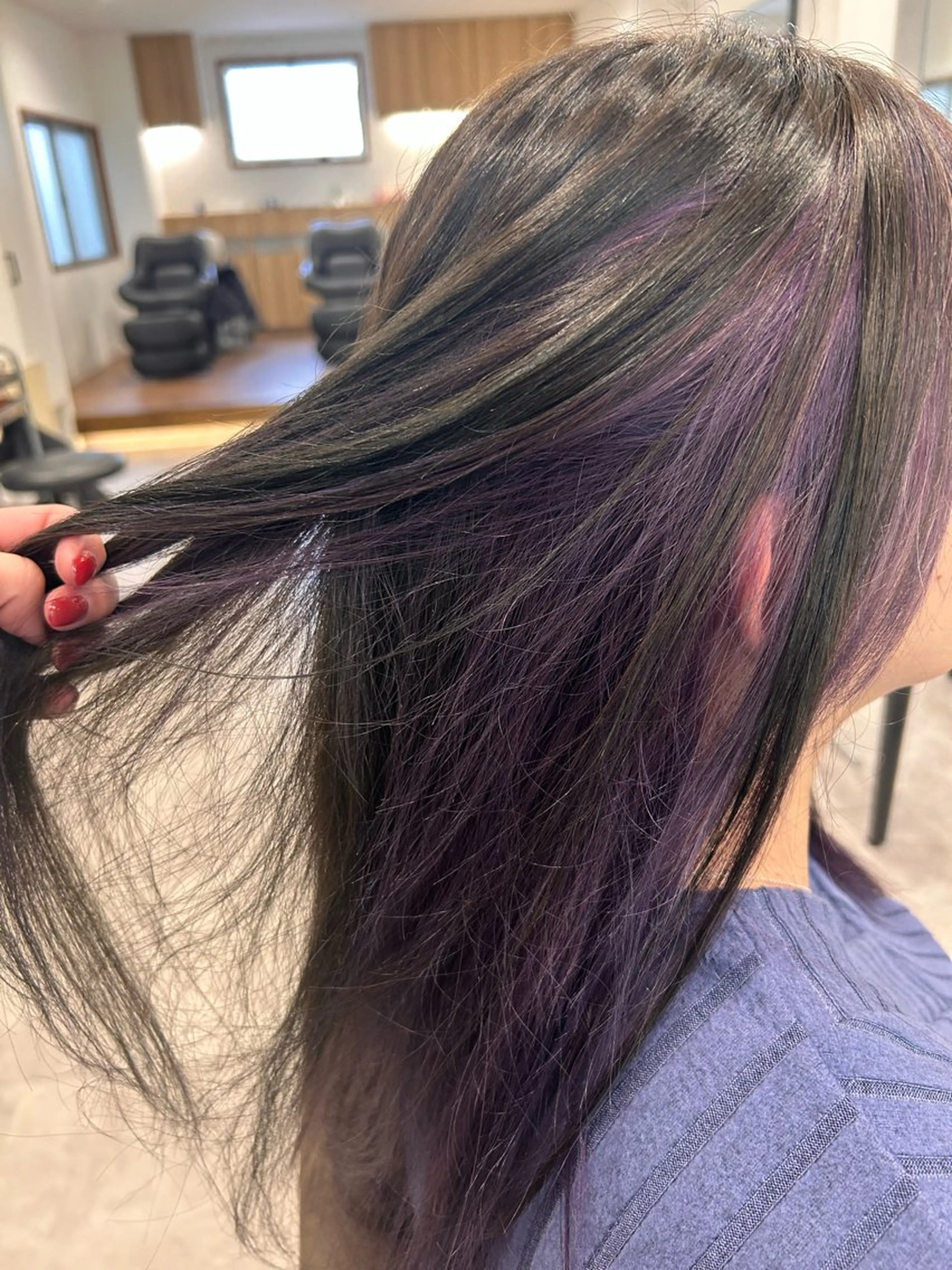 💜インナー(ブリーチあり)+全体カラー💜の写真