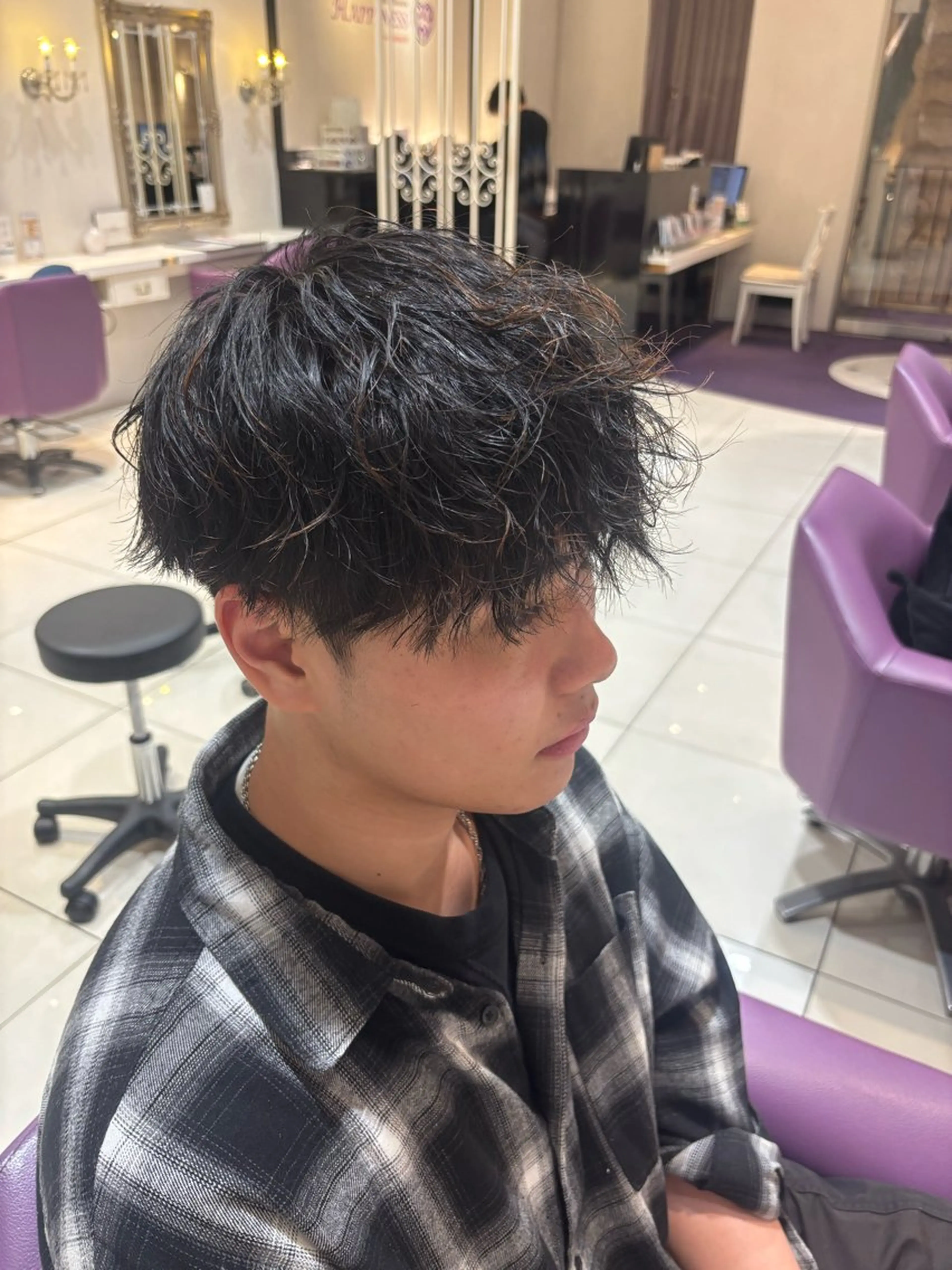パーマ メンズ パーマ 河合 澪のヘアスタイル