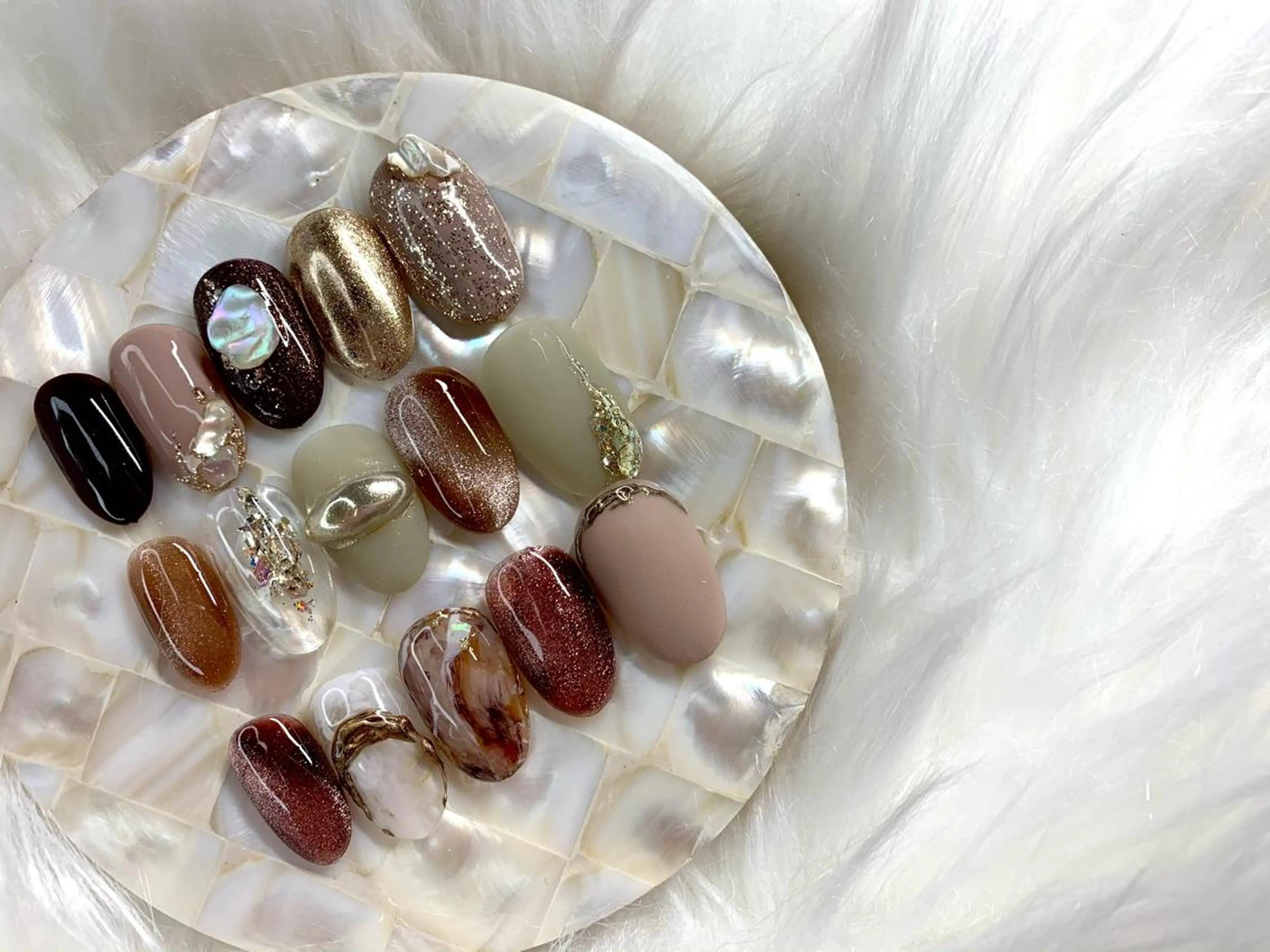 ネイル ニュアンスネイル aime 中崎町のネイルデザイン