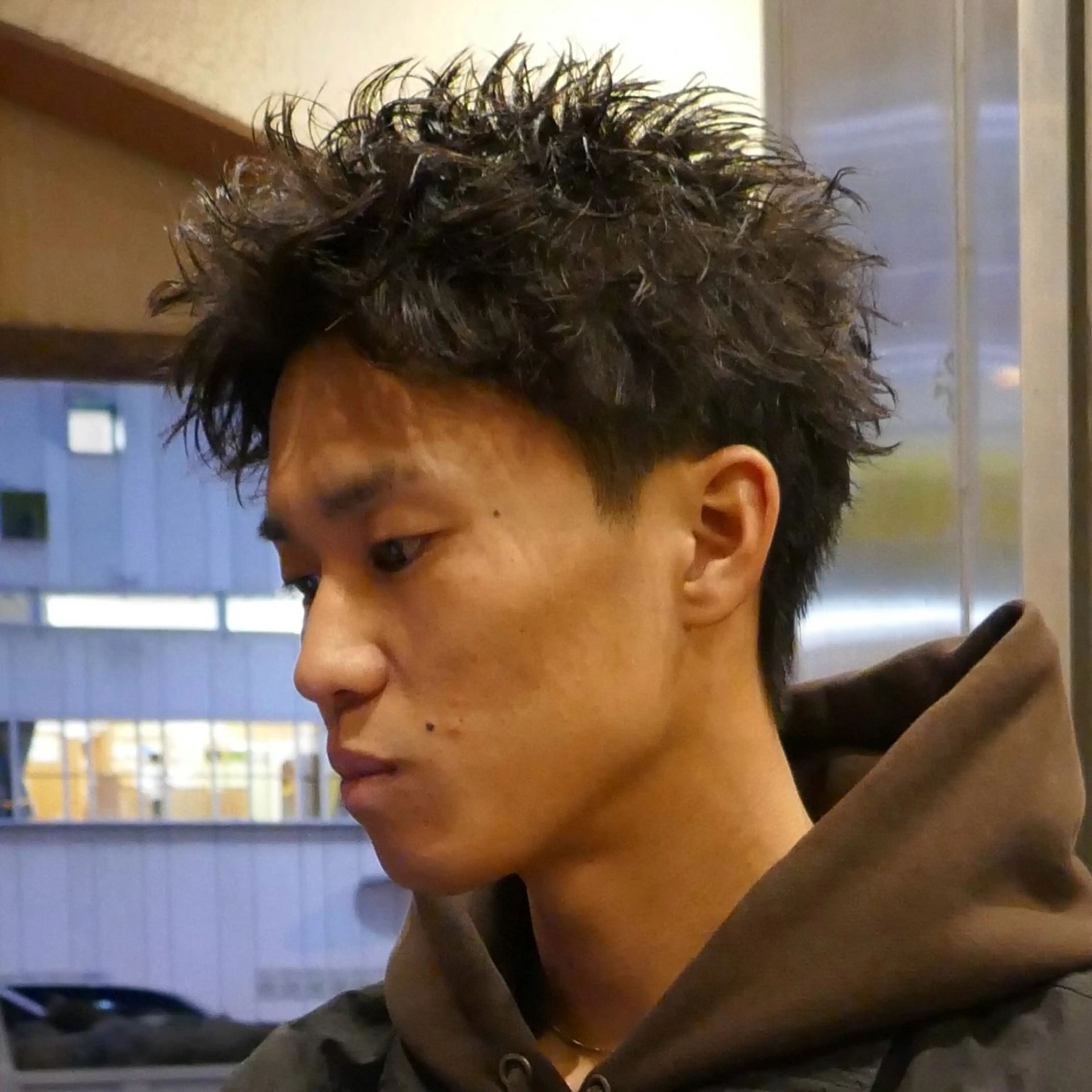 ショート パーマ メンズ メンズパーマ スパイキーショート ツイストスパイラルパーマ ショートヘア スパイラルパーマ カット パーマ 立川/メンズパーマ 厚進太郎のヘアスタイル