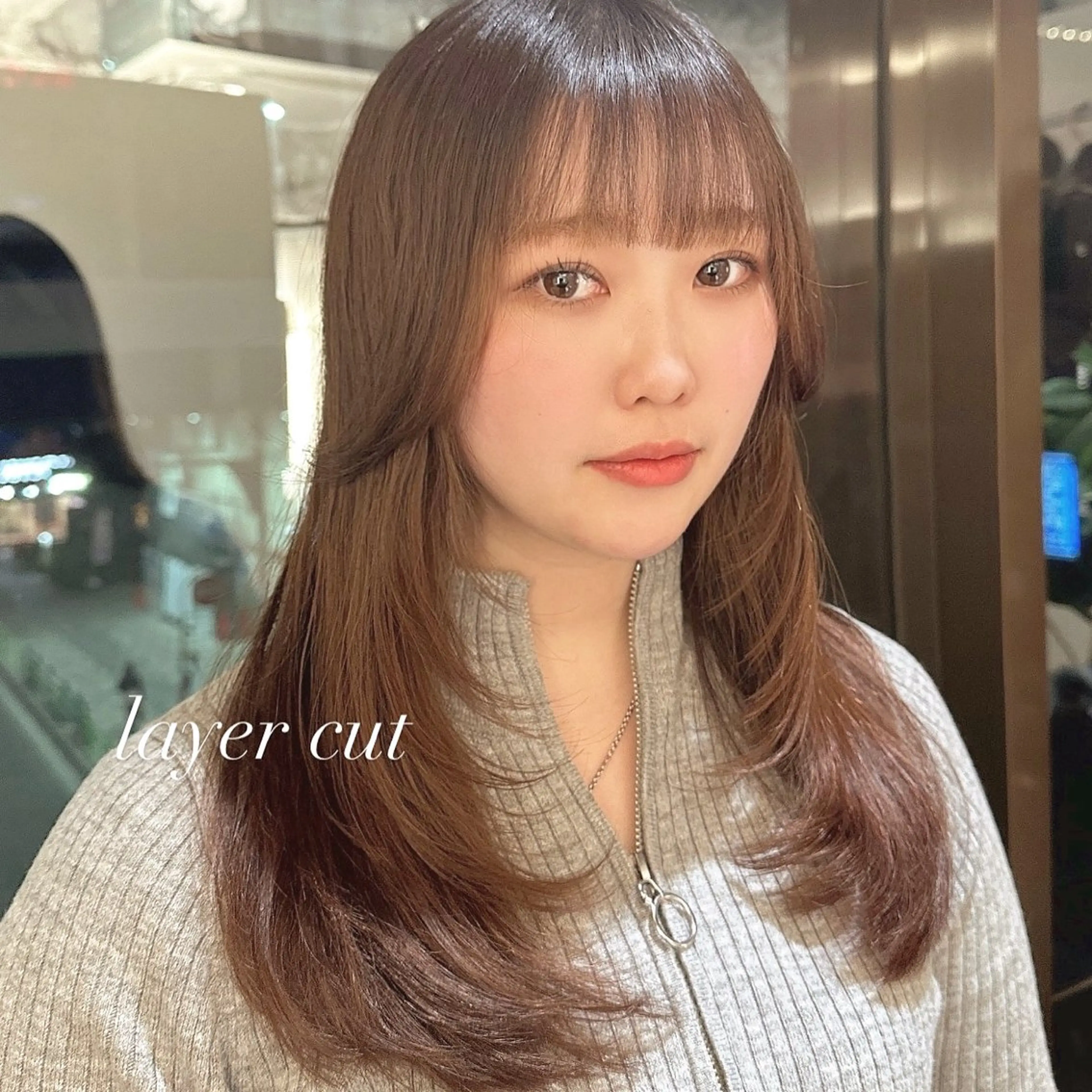 ロング 銀座／ハイトーン ミツイハルトのヘアスタイル