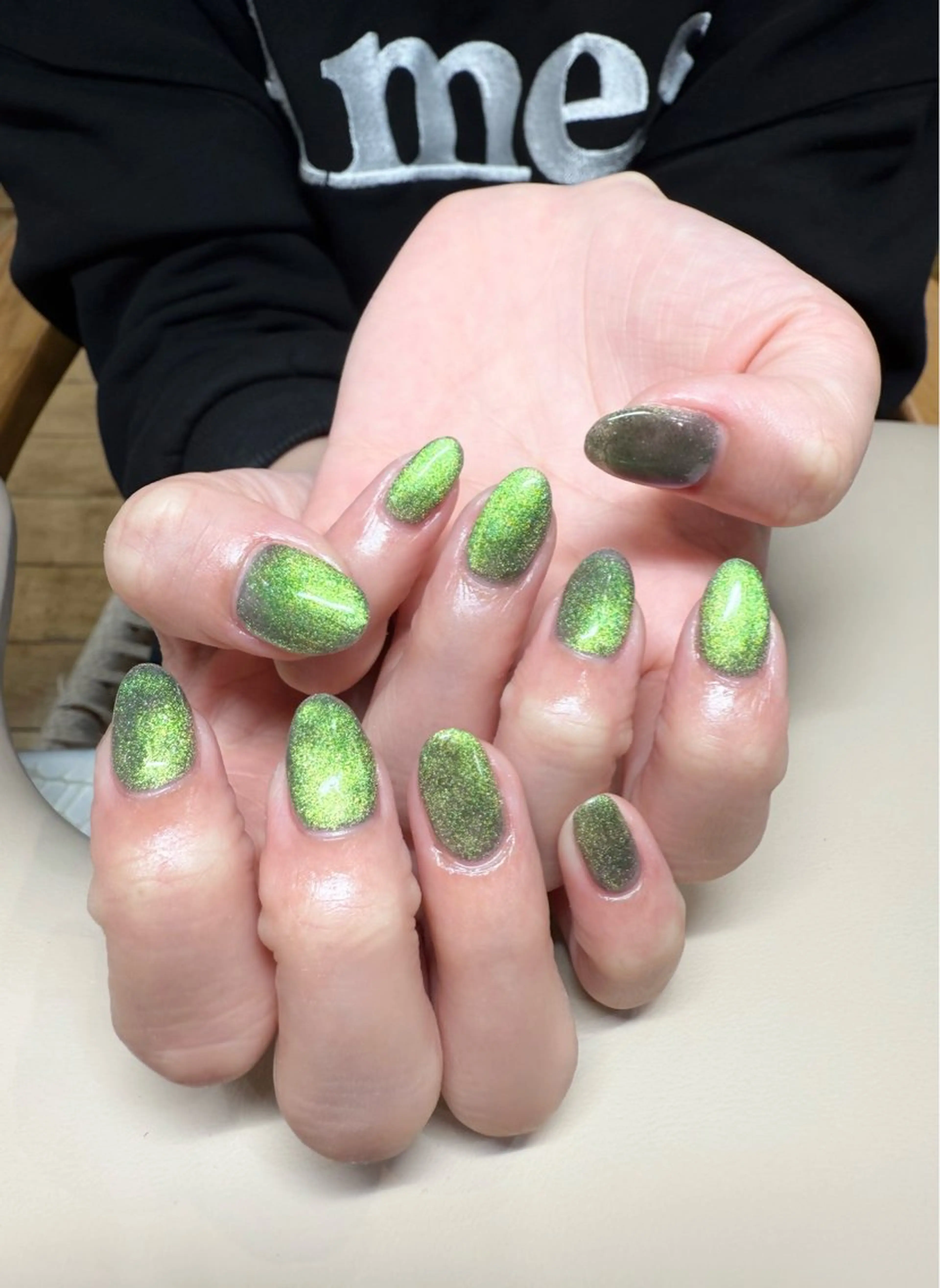 ネイル ジェルネイル マグネットネイル ワンカラーネイル Jrネイリスト Reiのネイルデザイン