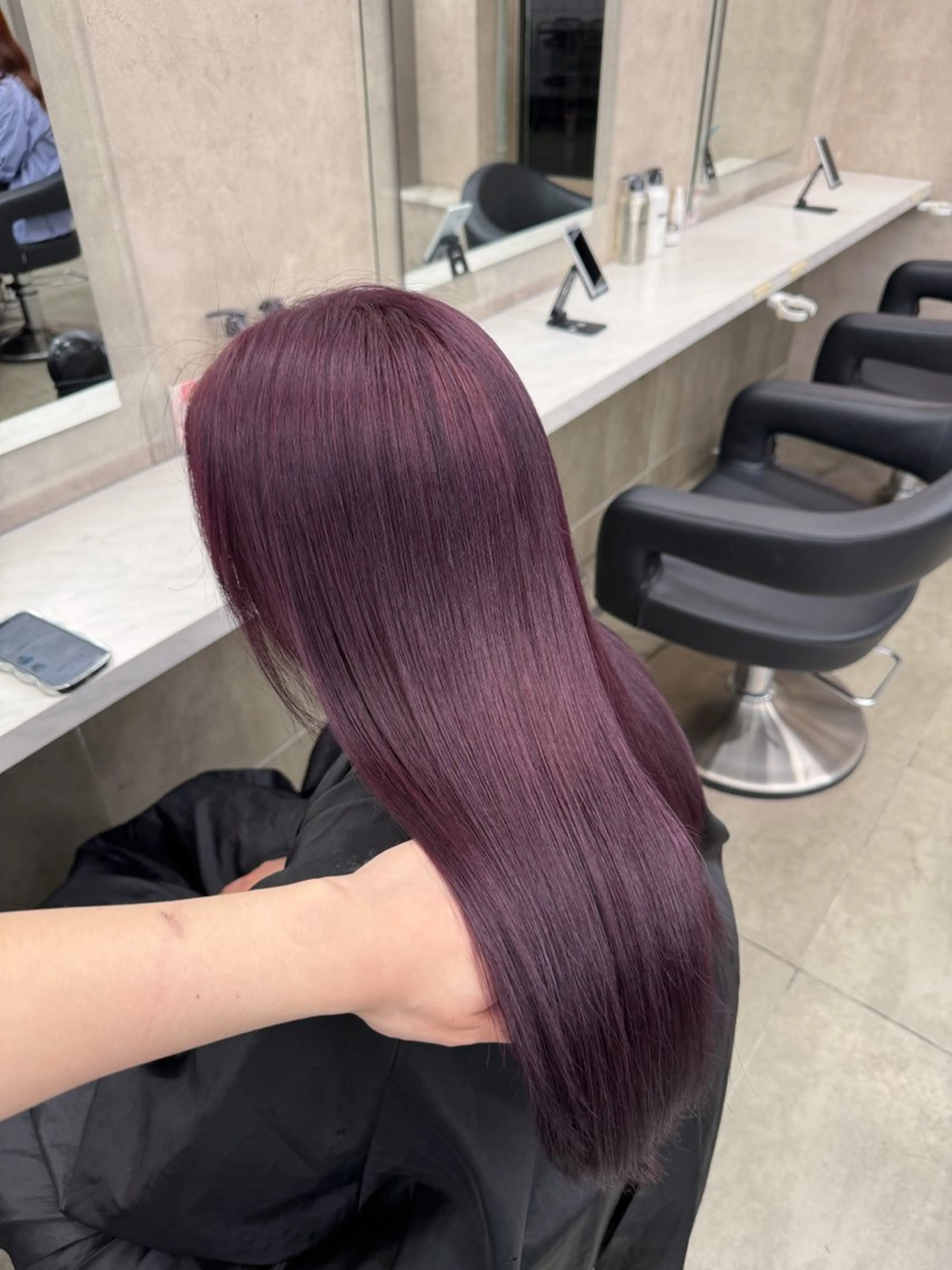 ミディアム カラー ヘアアレンジ Louwe/ misakiのヘアスタイル