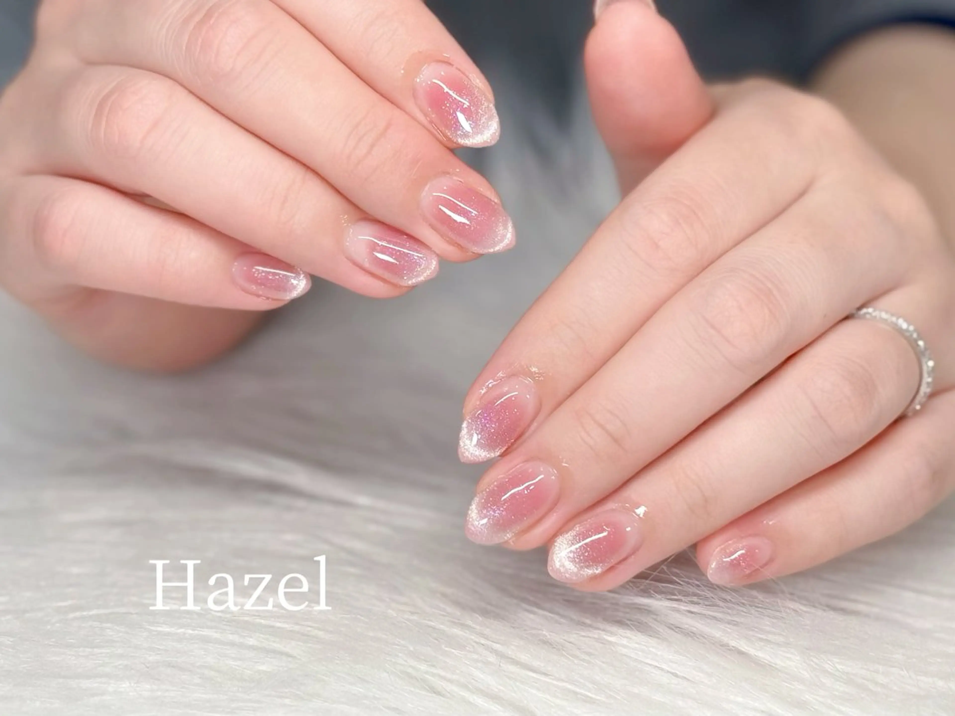 ネイル チークネイル ワンホンネイル 🤍Hazel 吉祥寺🤎のネイルデザイン