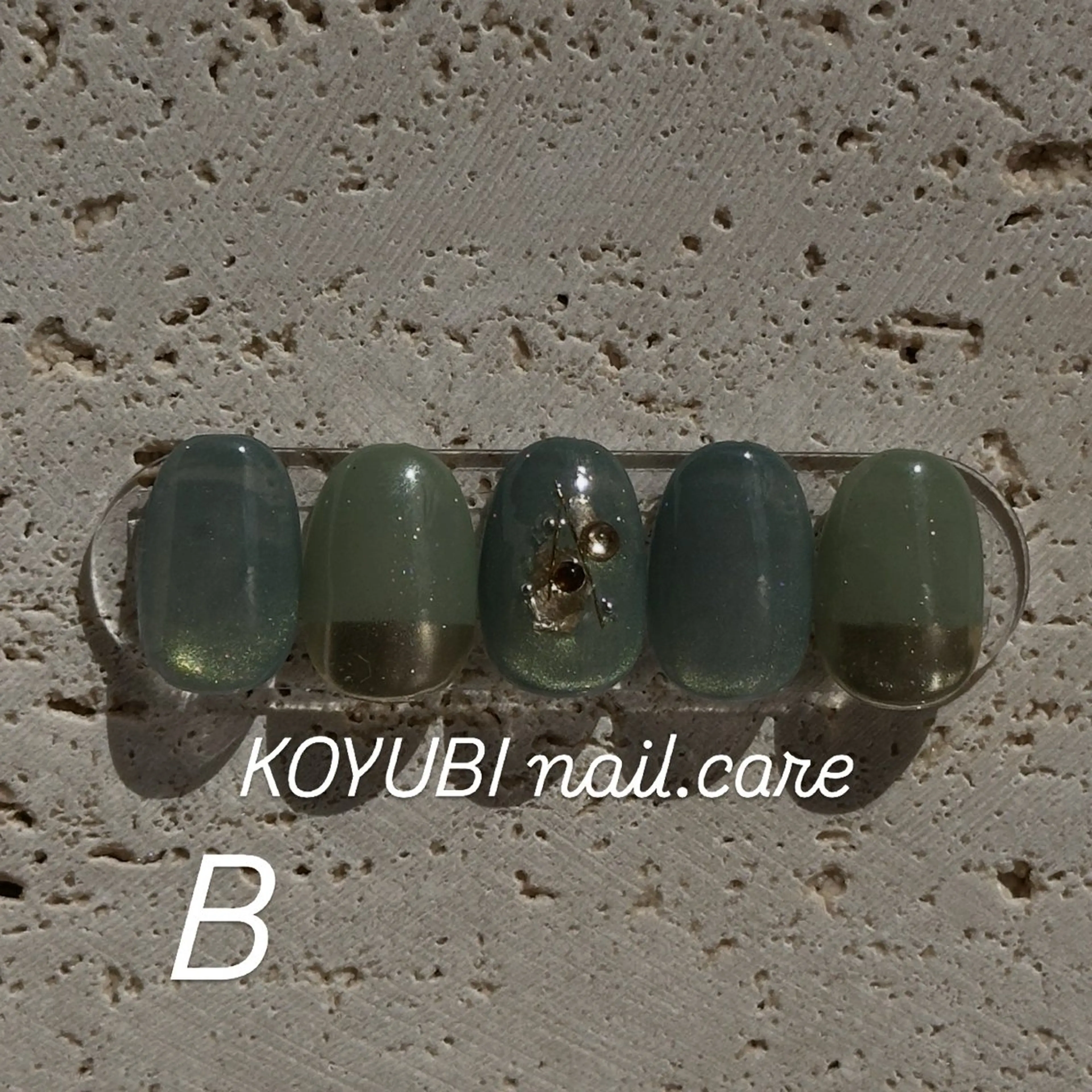 ネイル カジュアル マグネットネイル オフィスネイル シンプルネイル Cure.美爪育成 salon大関のネイルデザイン