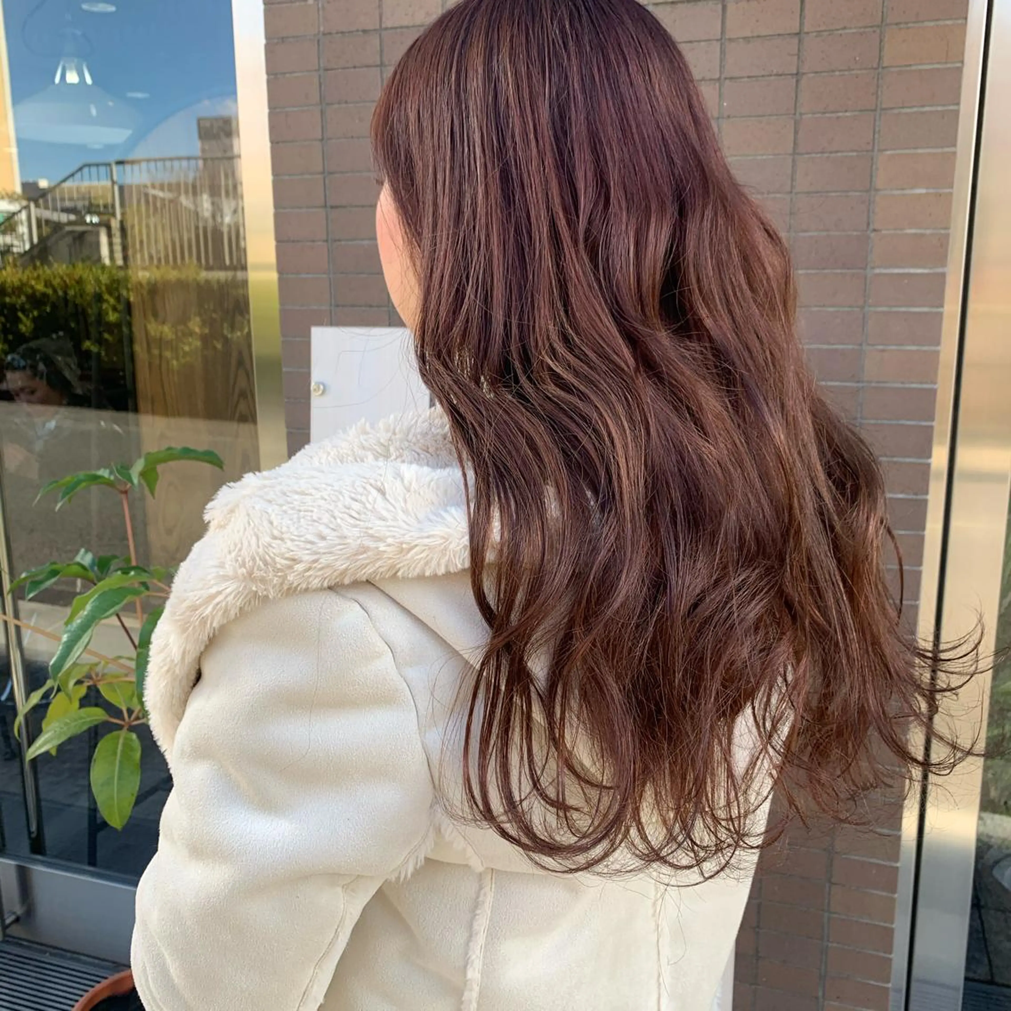 ロング カラー ブラウンカラー ピンクカラー ピンクブラウン 🌈re-room EIKI🇰🇷のヘアスタイル