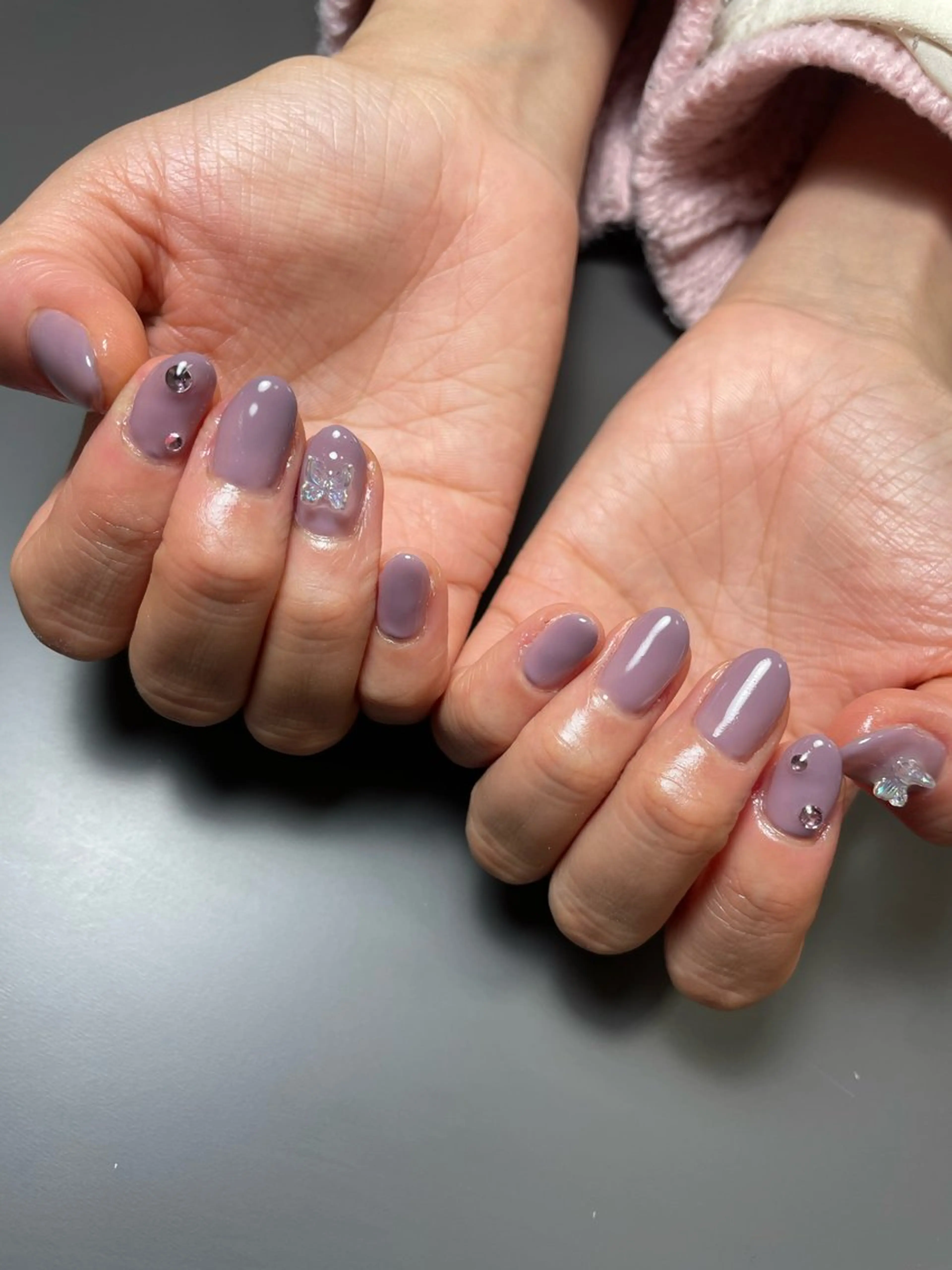 ネイル ワンカラーネイル 永田 岬のネイルデザイン