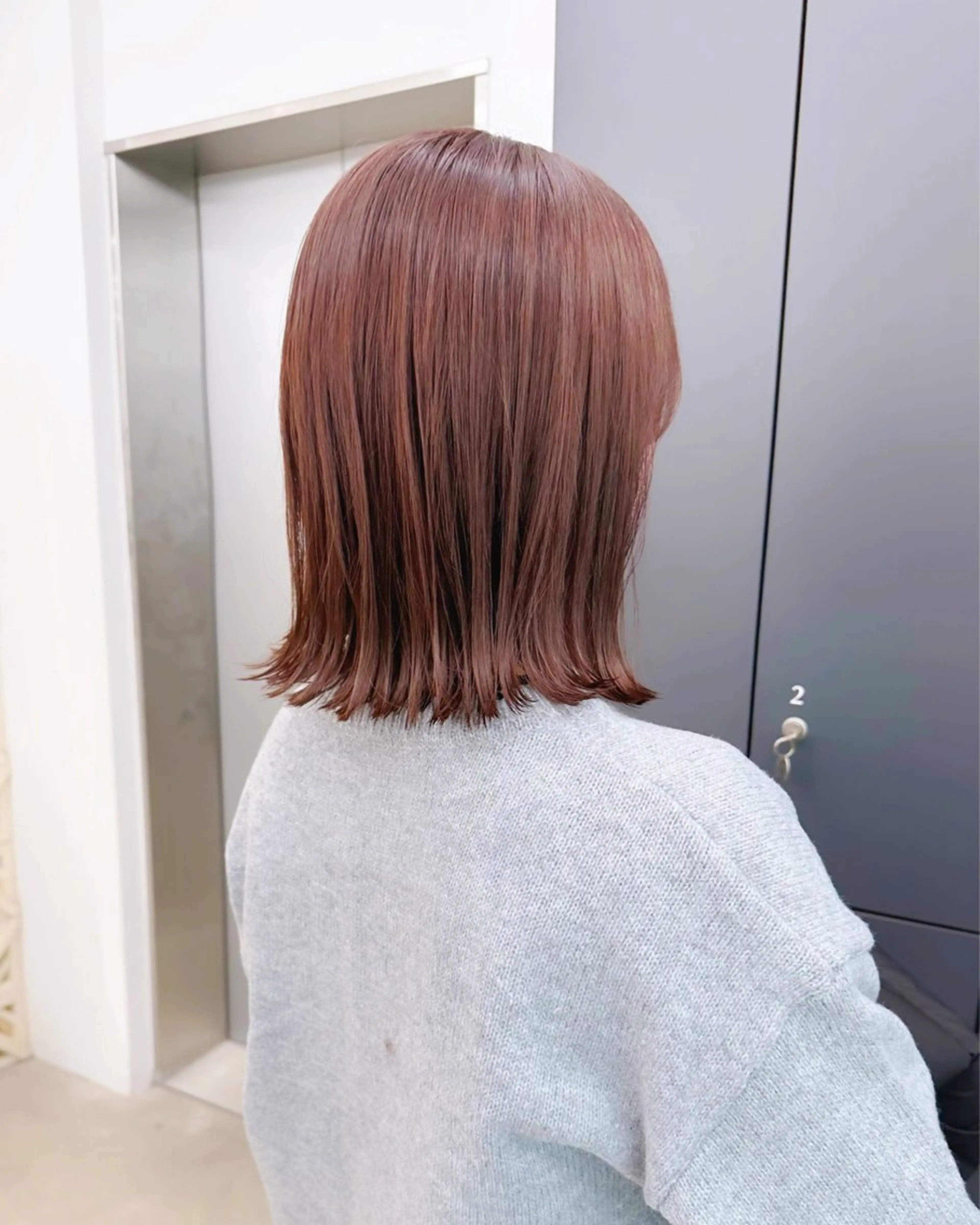 ミディアム カラー カット トリートメント MAEUL NAGOYA所属・レイヤーボブ/名駅/ くびれボブ/縮毛矯正のヘアスタイル