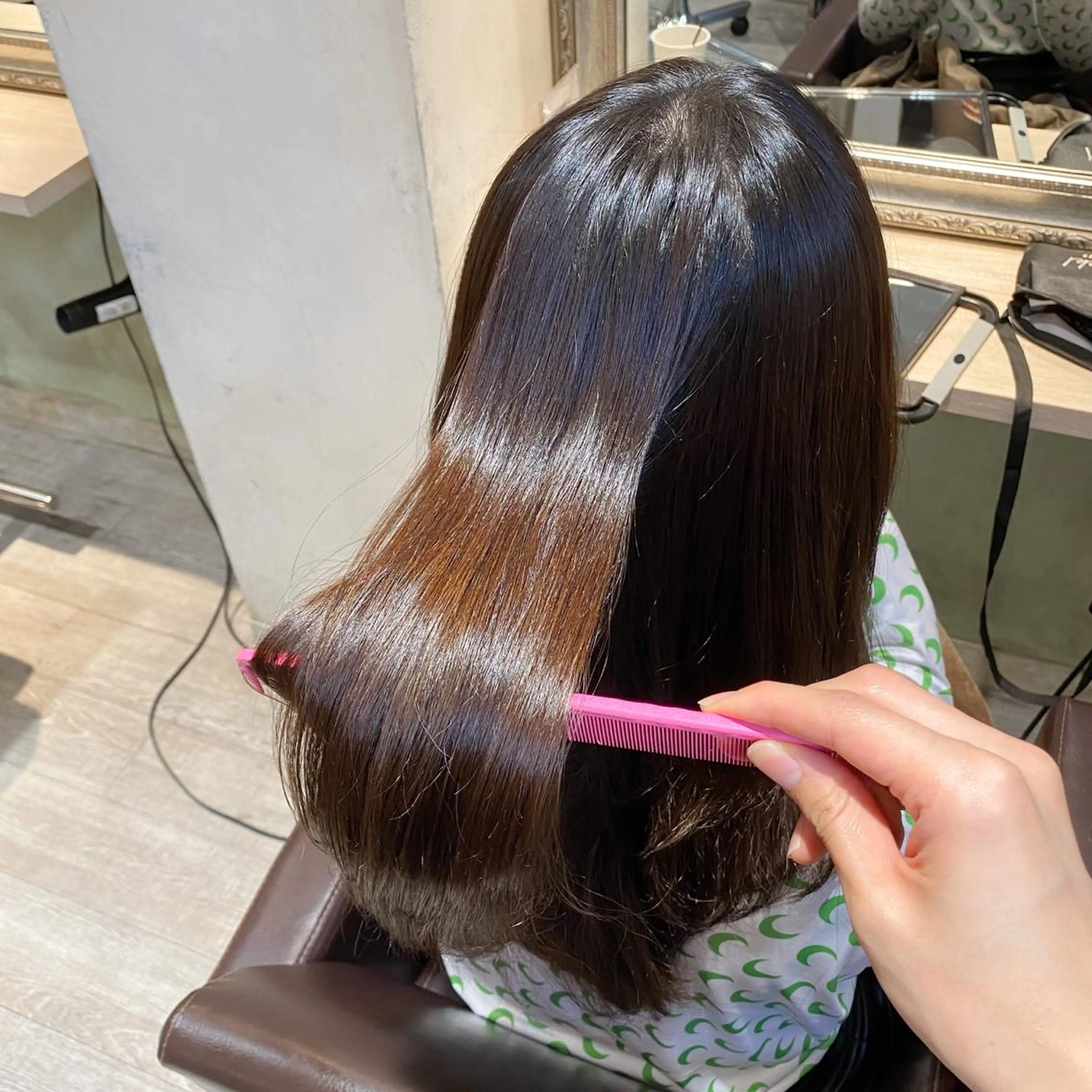 セミロング ハイライト 縮毛矯正 Lutia所属・Lutia  チノ リキマル🍀のヘアスタイル