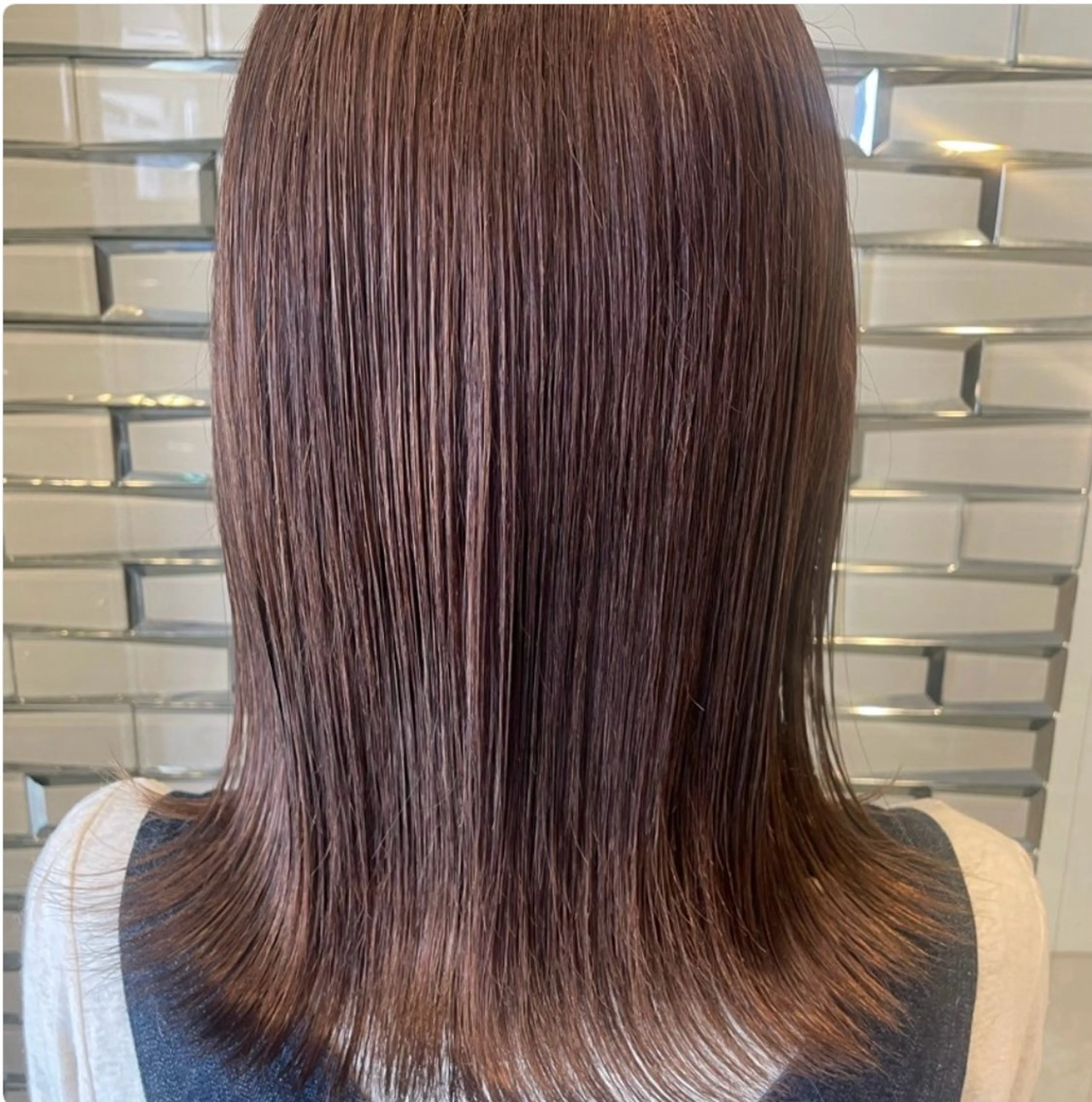 セミロング カット 縮毛矯正 【tico】 Chihoのマツエク・マツパデザイン