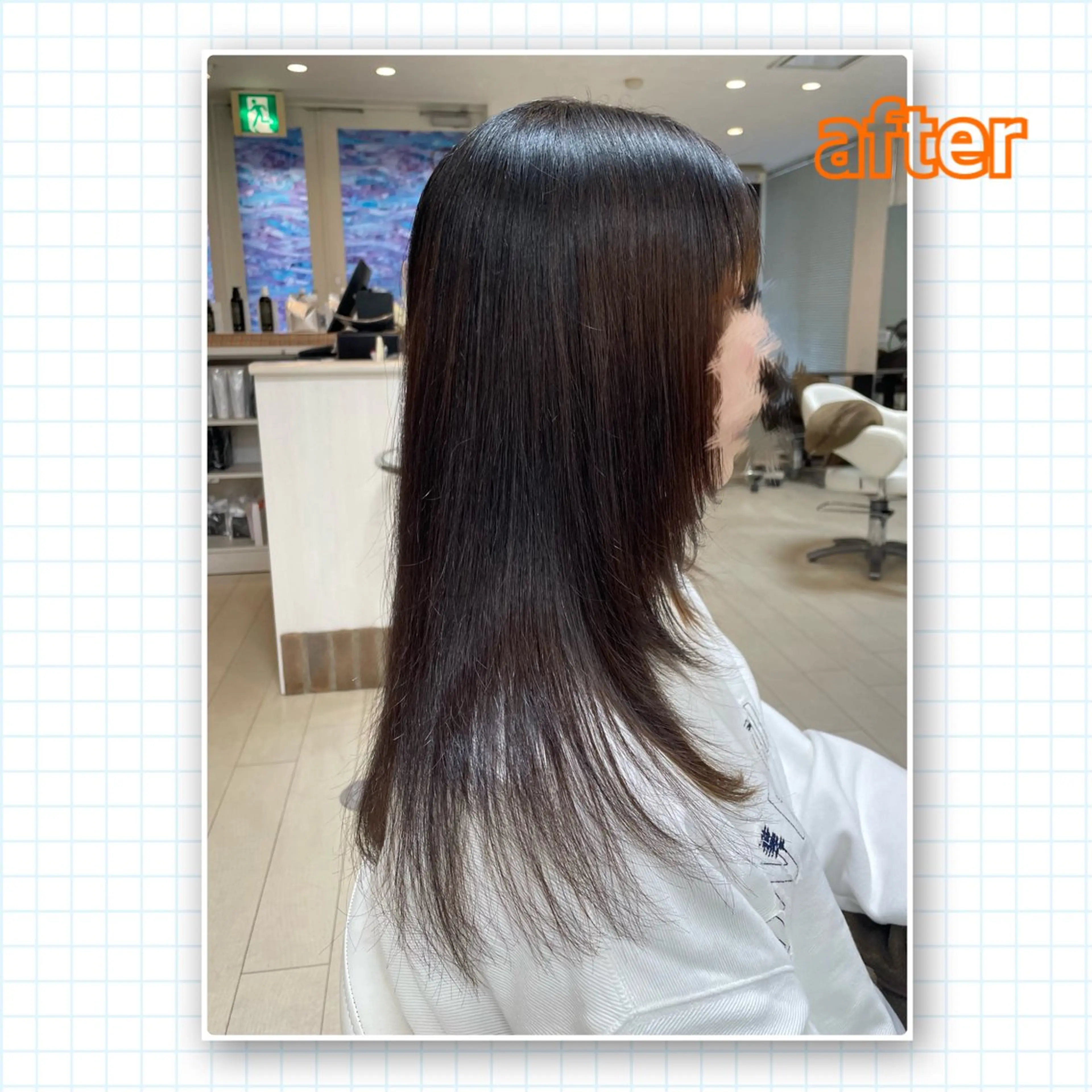 ロング アミーベル🧸🧡 本店✂️しおりのヘアスタイル