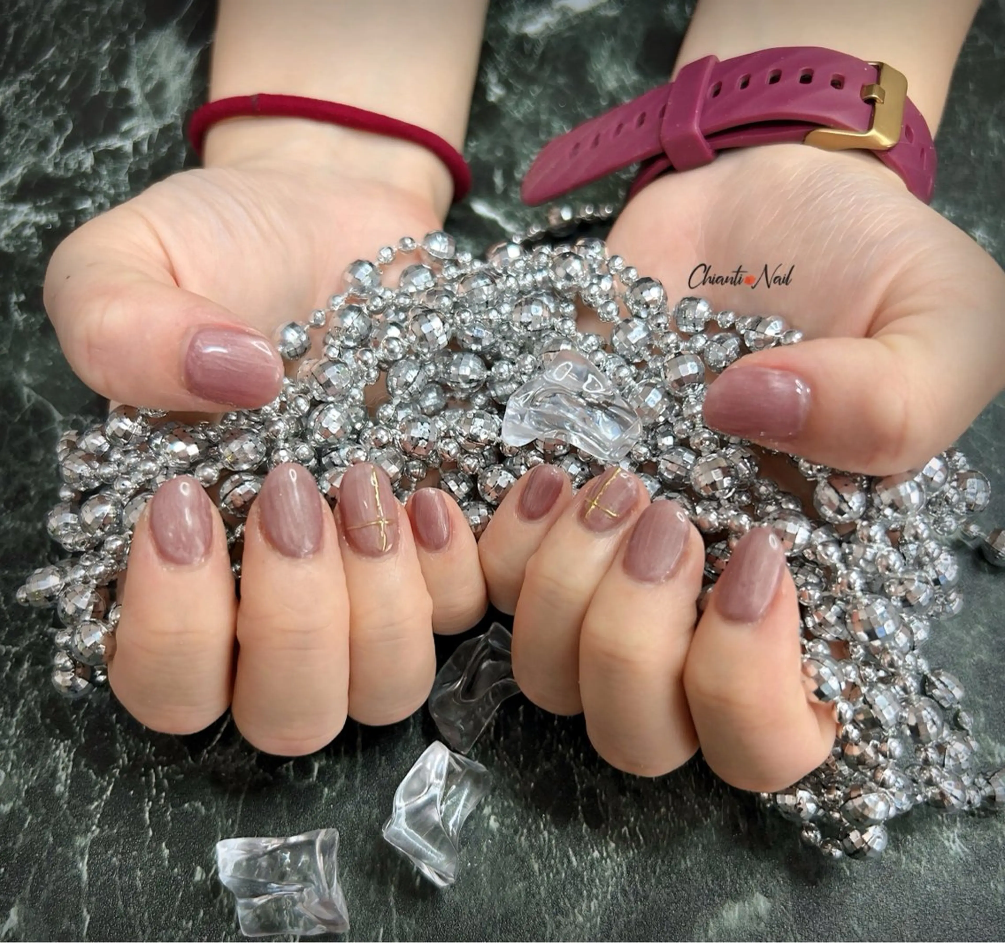 ネイル アートネイル ミラーネイル ワンカラーネイル Chianti Nailのネイルデザイン