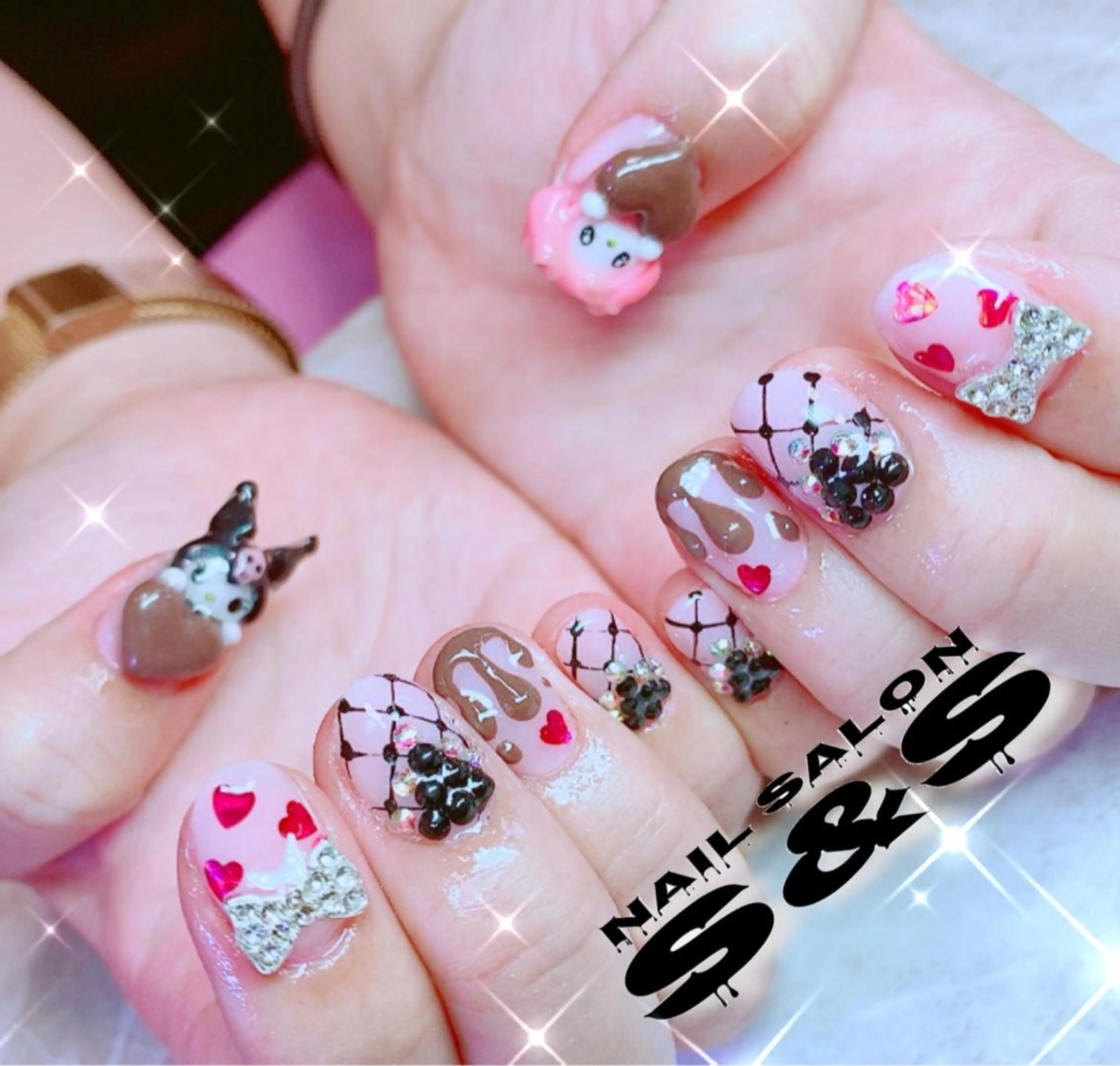 ネイル 長さ出し メンズネイル 持ち込み スカルプネイル S&S 村田小百合のネイルデザイン