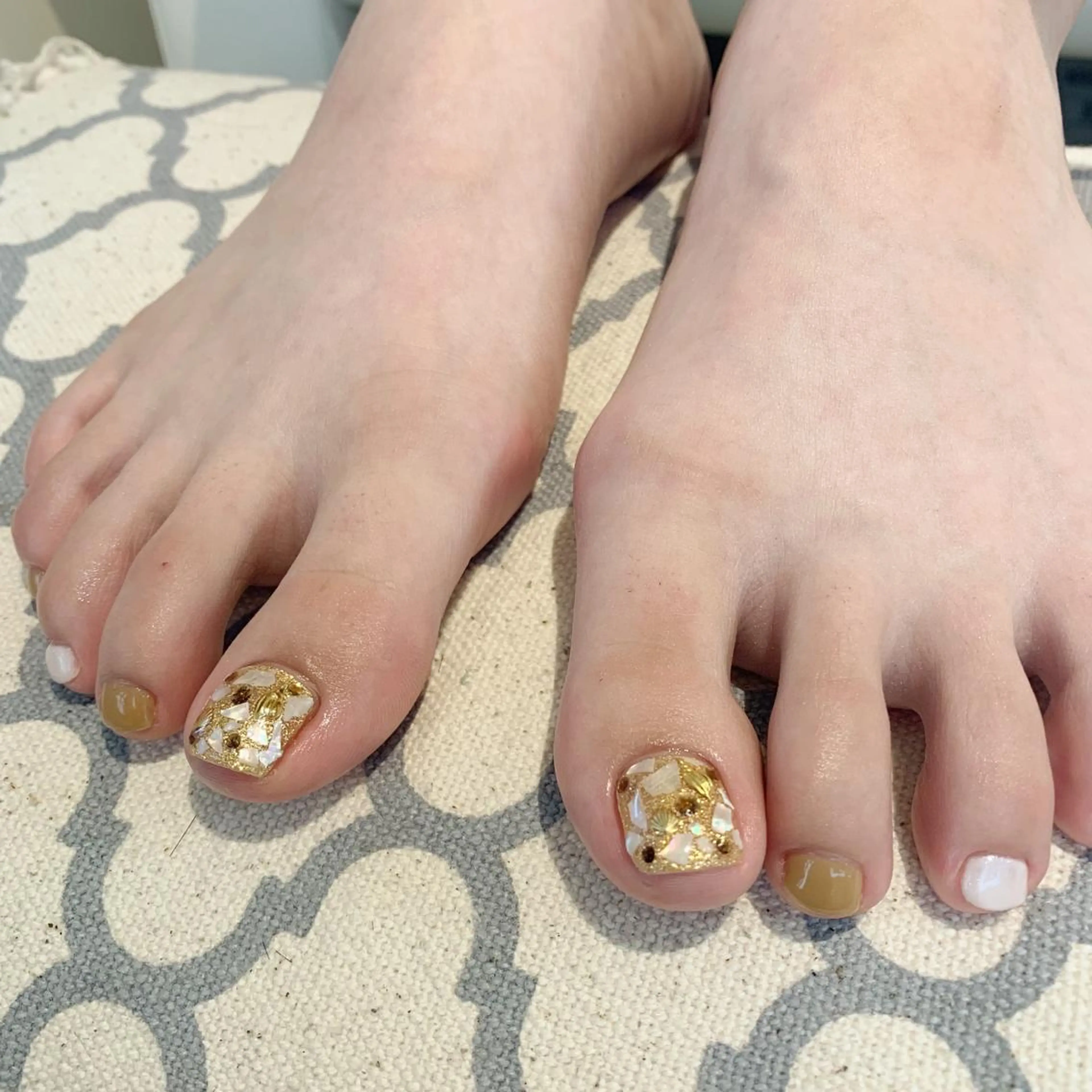 ネイル フットネイル ジェルネイル パラジェル 鈴木 里奈のネイルデザイン