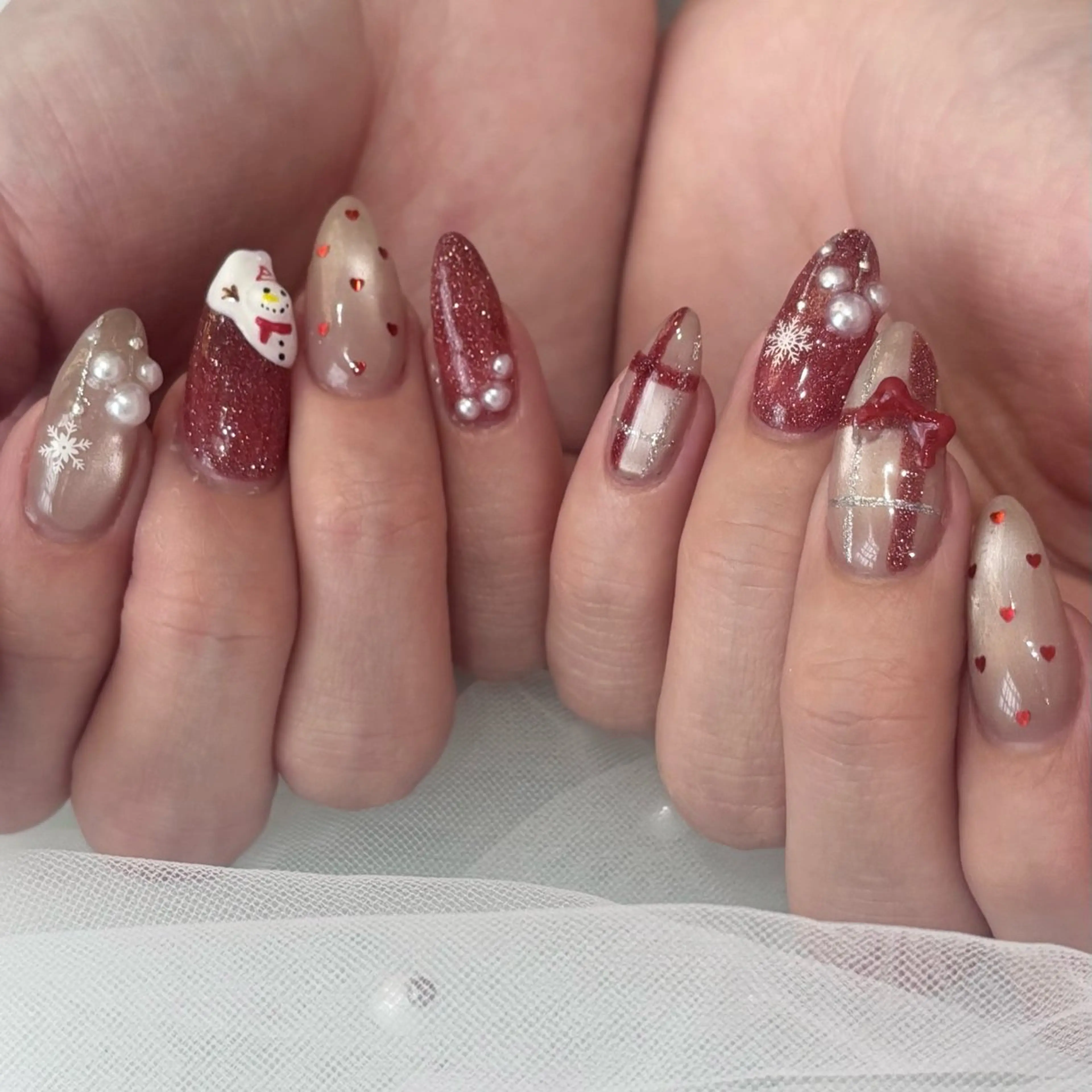 ネイル アートネイル フラッシュネイル キラキラネイル マグネットネイル 持ち込み ハンドネイル AKANE 🧴のネイルデザイン