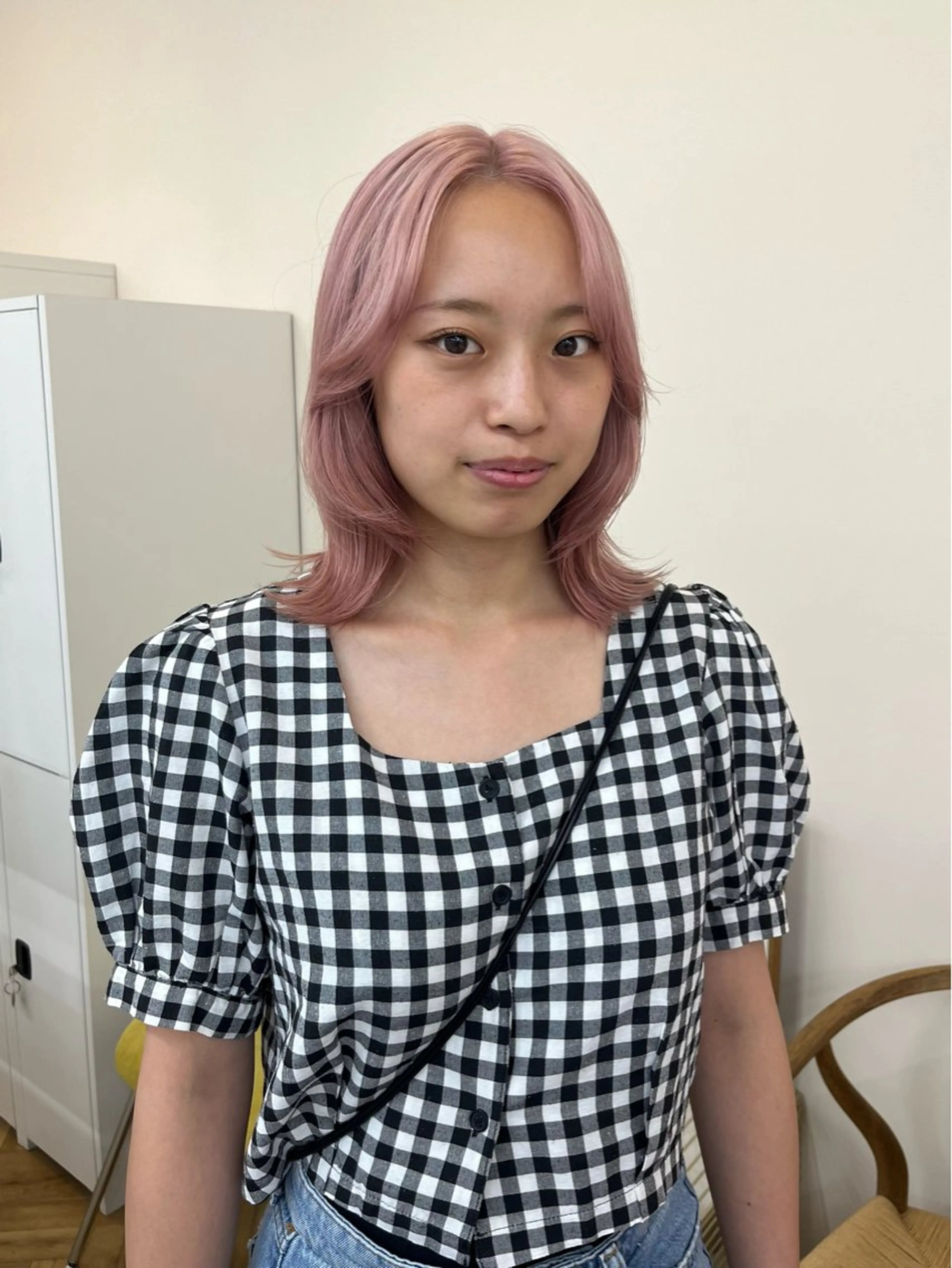 カラー yuka/ロング/ レイヤーカットモデルのヘアスタイル