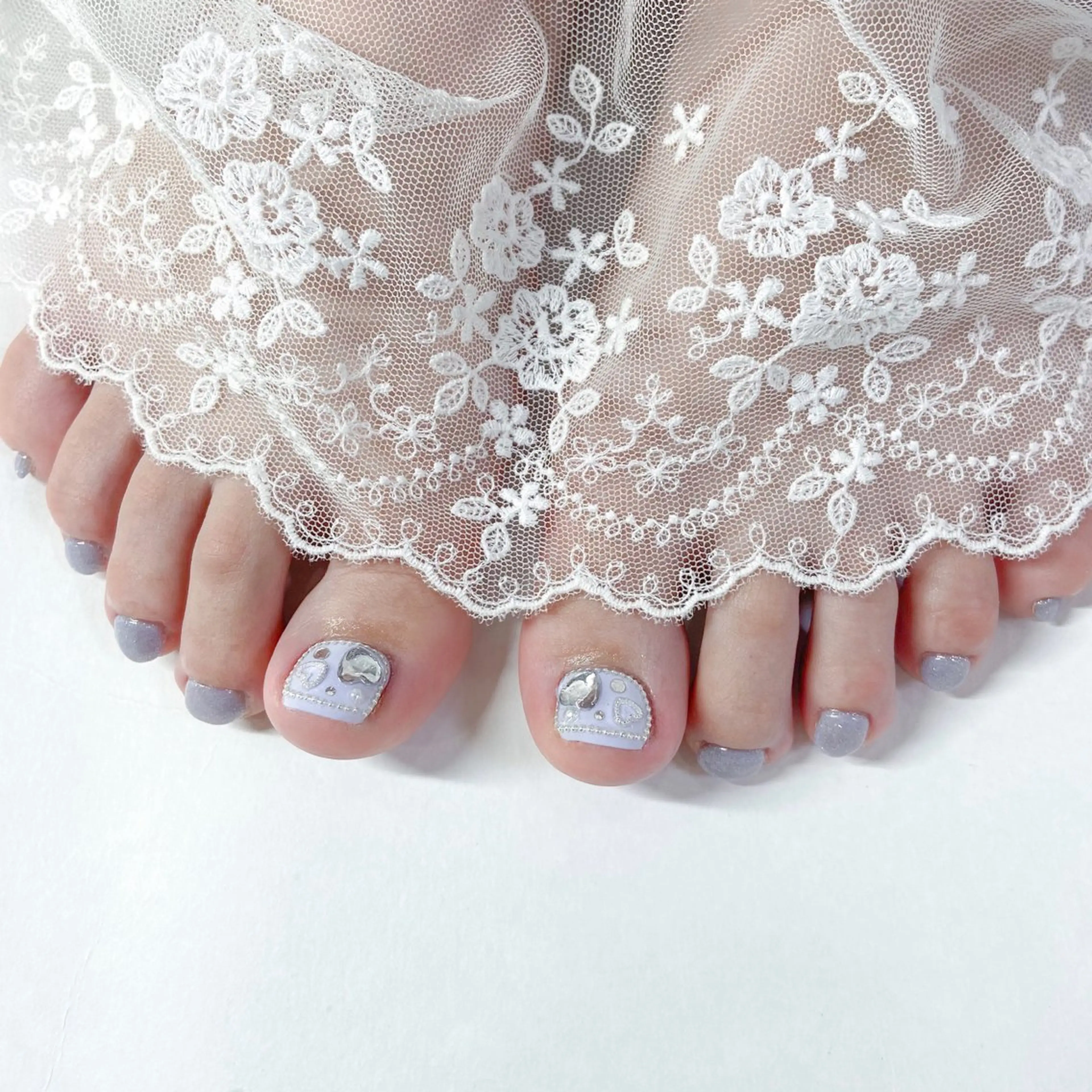 ネイル アートネイル 長さ出し フットネイル 韓国ネイル マグネットネイル Kanako 💫のネイルデザイン