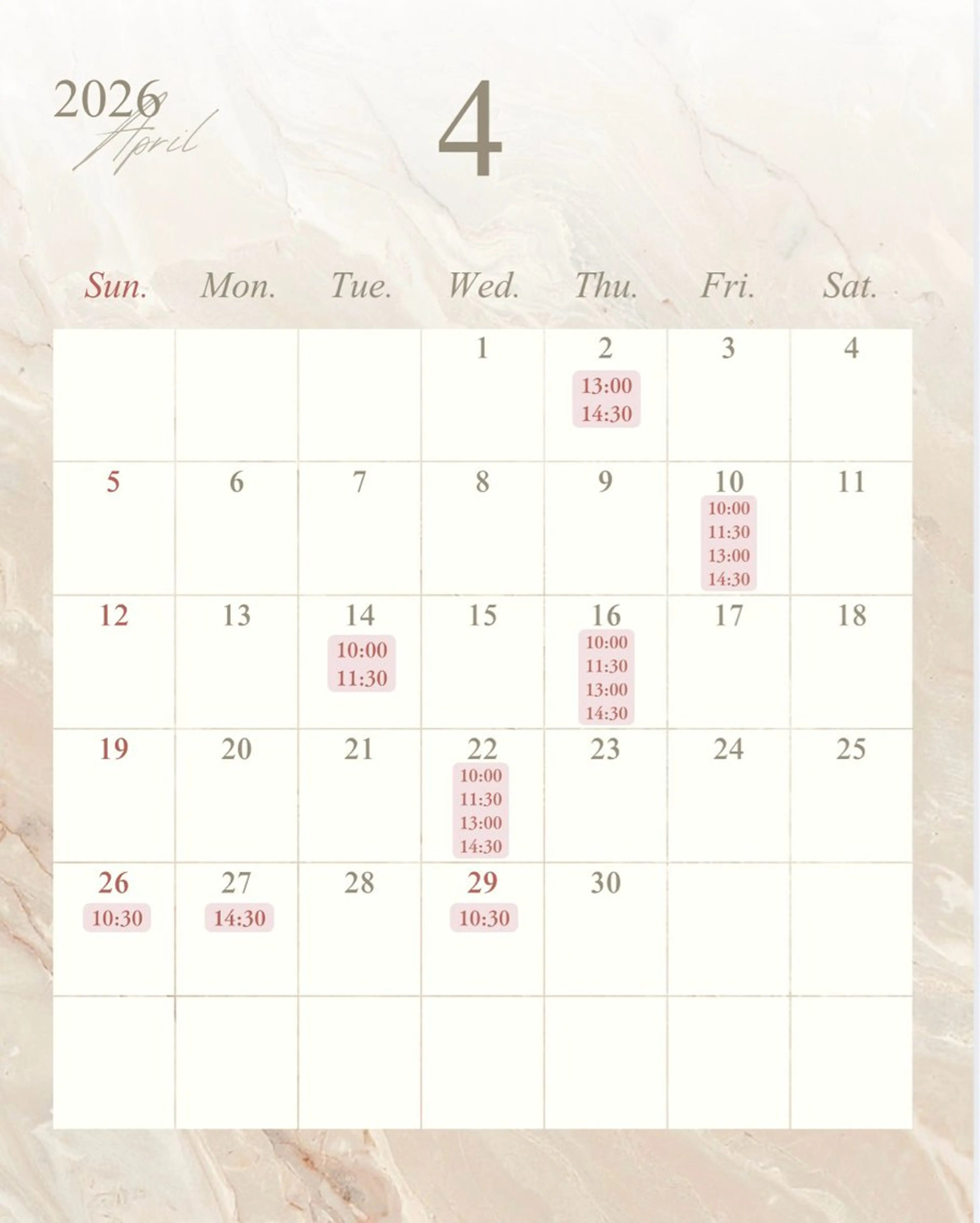 milimili MEGのエステ・リラクイメージ