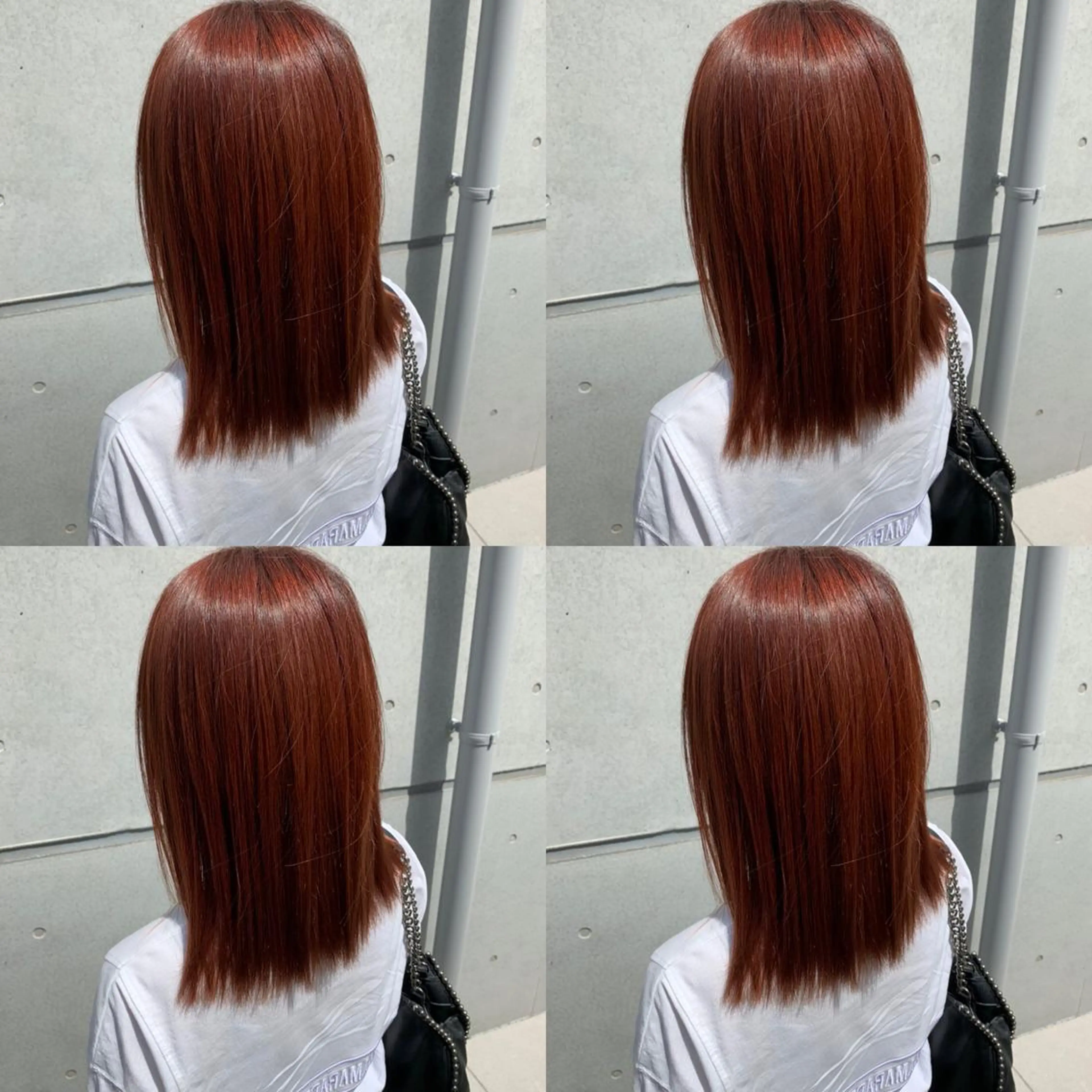 ミディアム カラー ブラウンカラー オレンジ オレンジブラウン カット ヘアカラー トリートメント ✨髪質改善✖︎韓国 レイヤー✨ナカムラのヘアスタイル