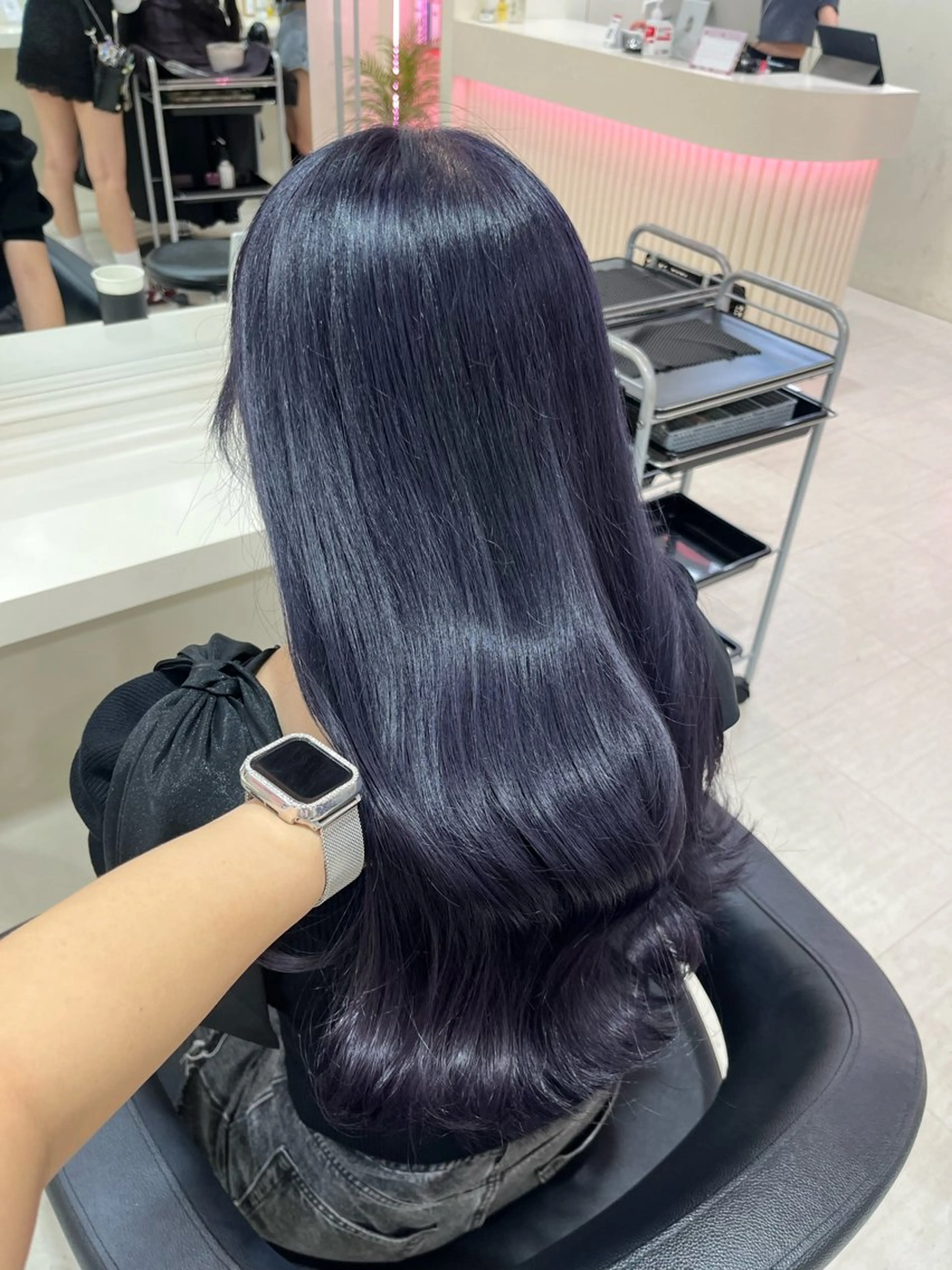 ミディアム カラー ヘアカラー トリートメント 💟RINNA 艶カラー💟のヘアスタイル