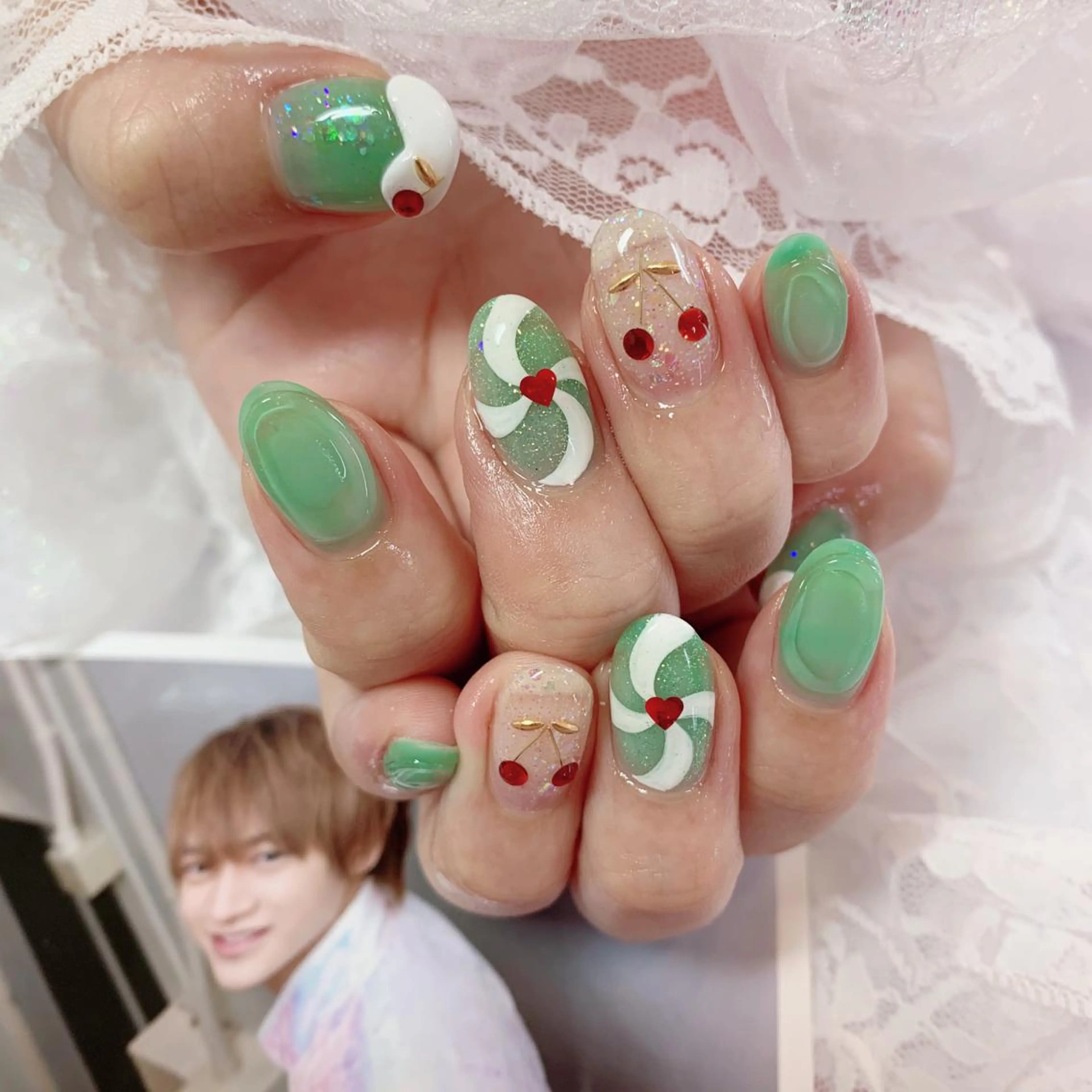 ネイル ハンドネイル La neige* yuki 🥯🍑のネイルデザイン