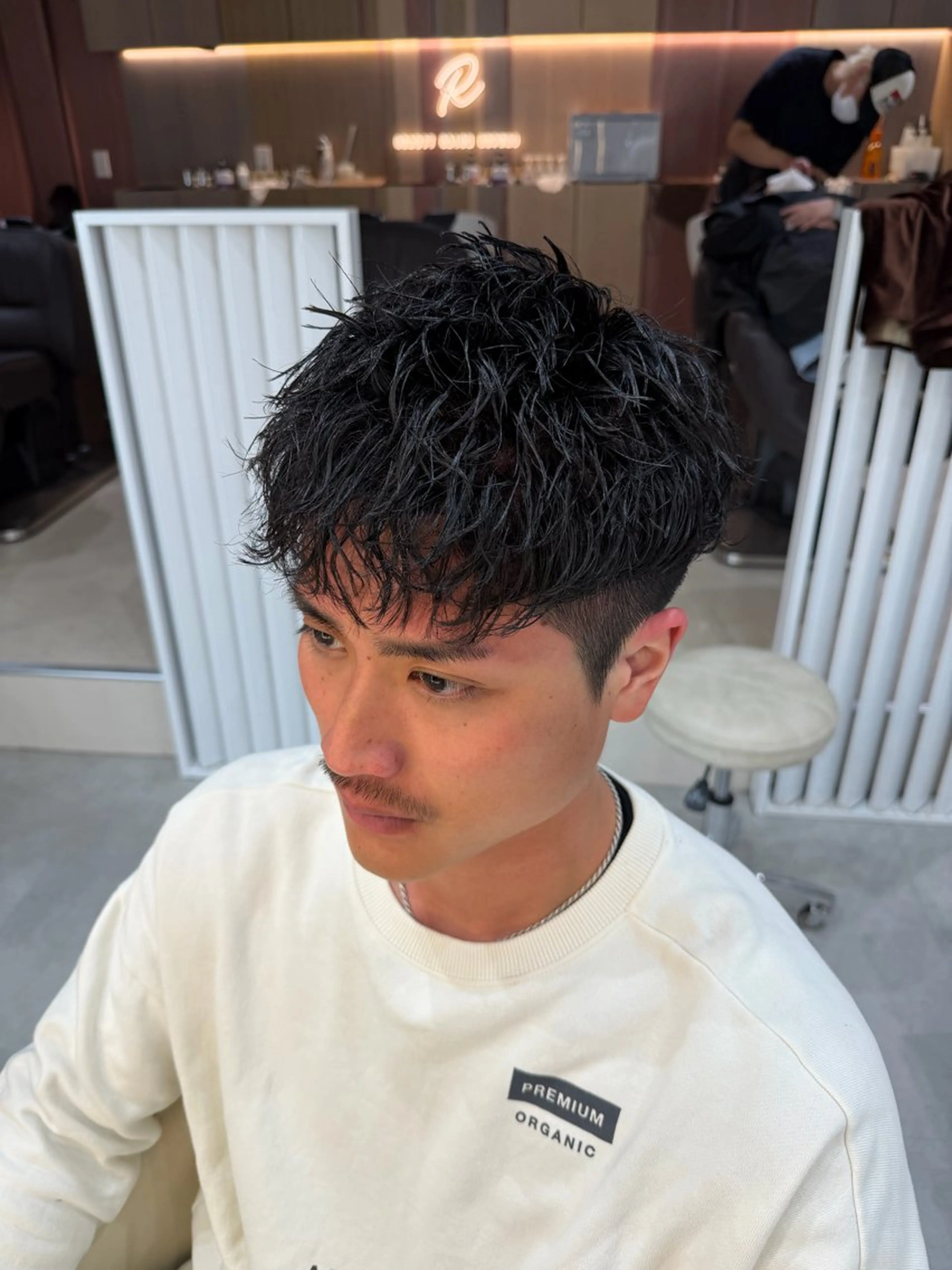 パーマ メンズ カット パーマ R/🤎 パーマ＆ブリーチ🔥のヘアスタイル