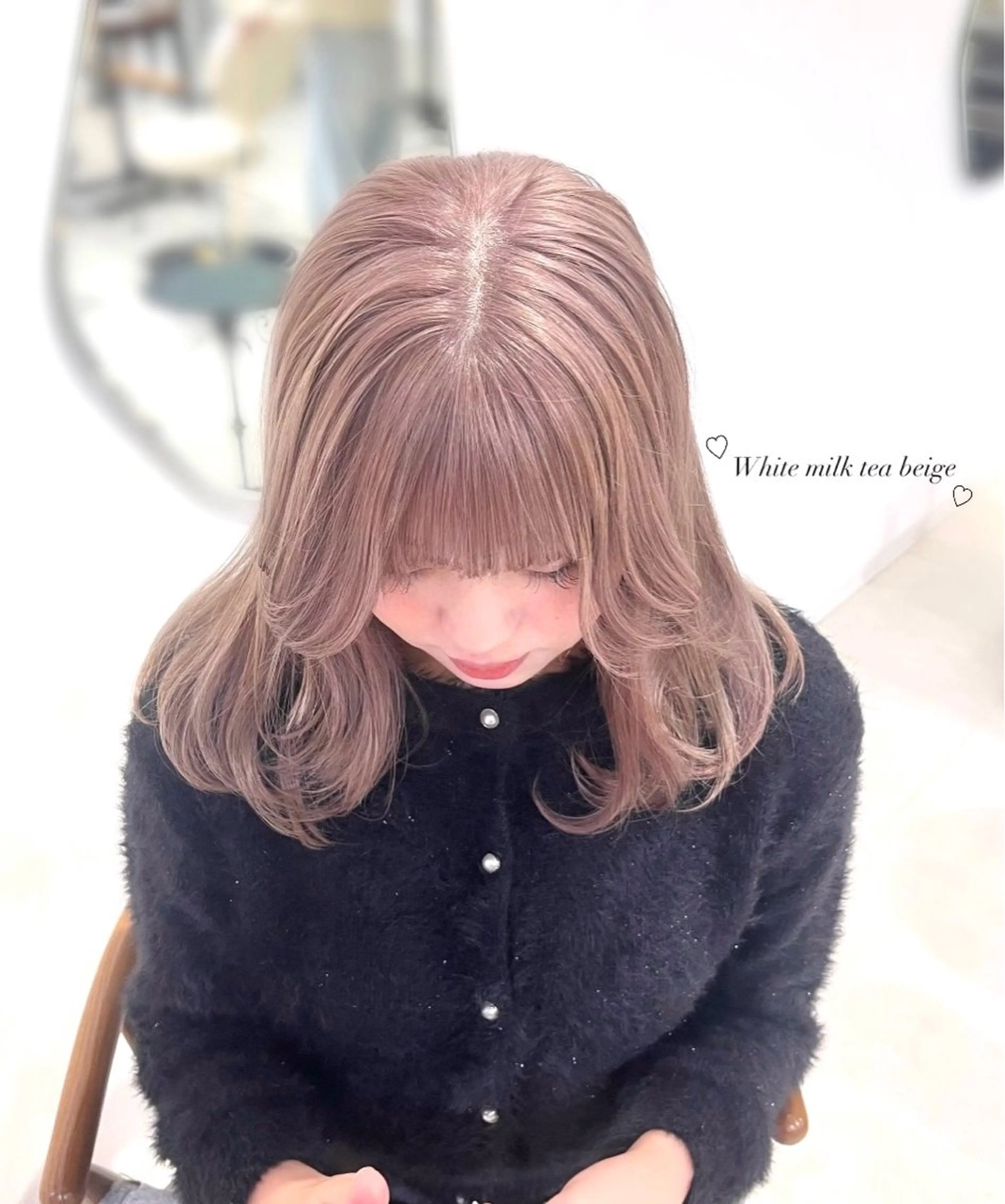 ミディアム ヘアカラー amoretto 天文館店🎀ひなのヘアスタイル