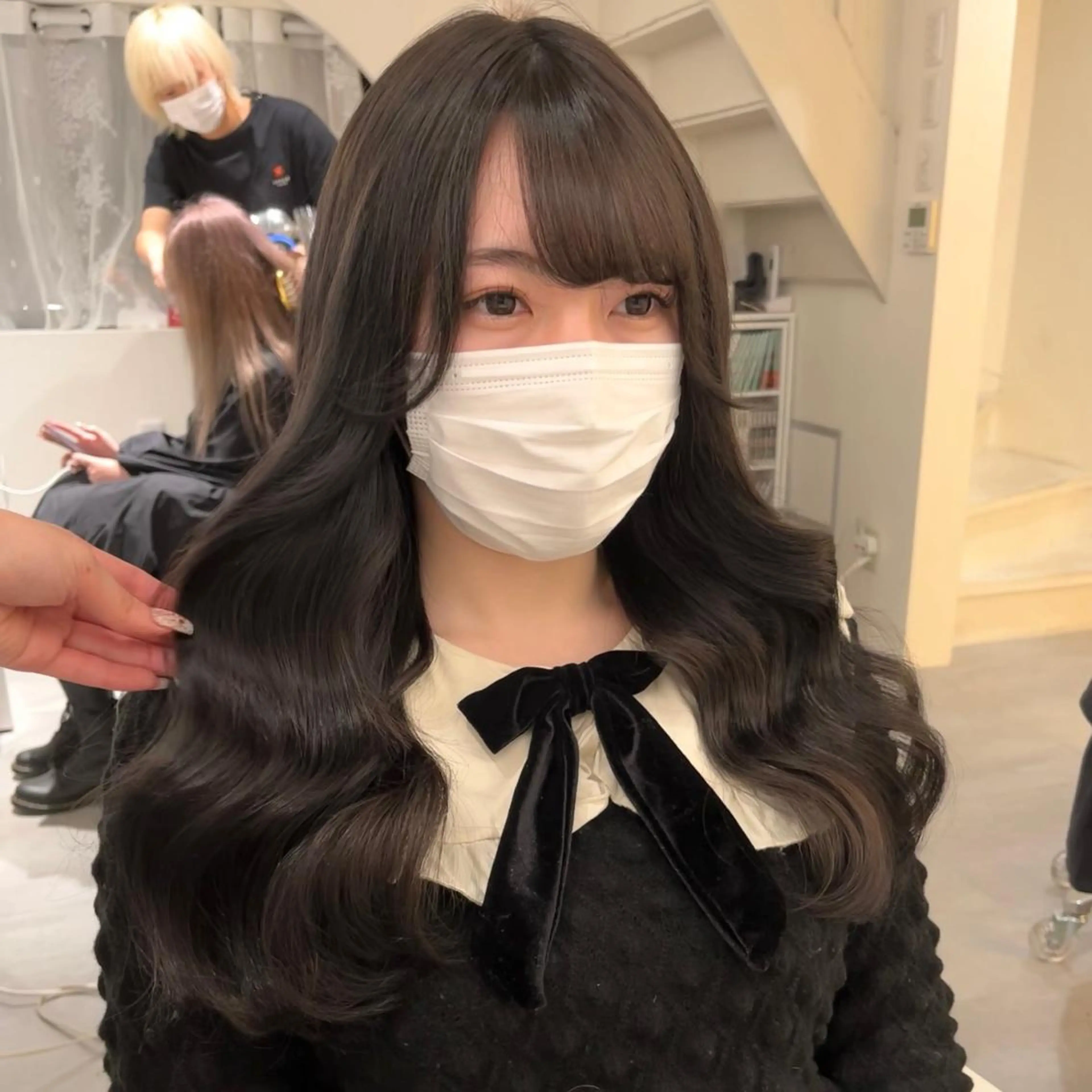 ロング カラー エクステ MOE🐈‍⬛🎀 エクステ/ワンホンのヘアスタイル