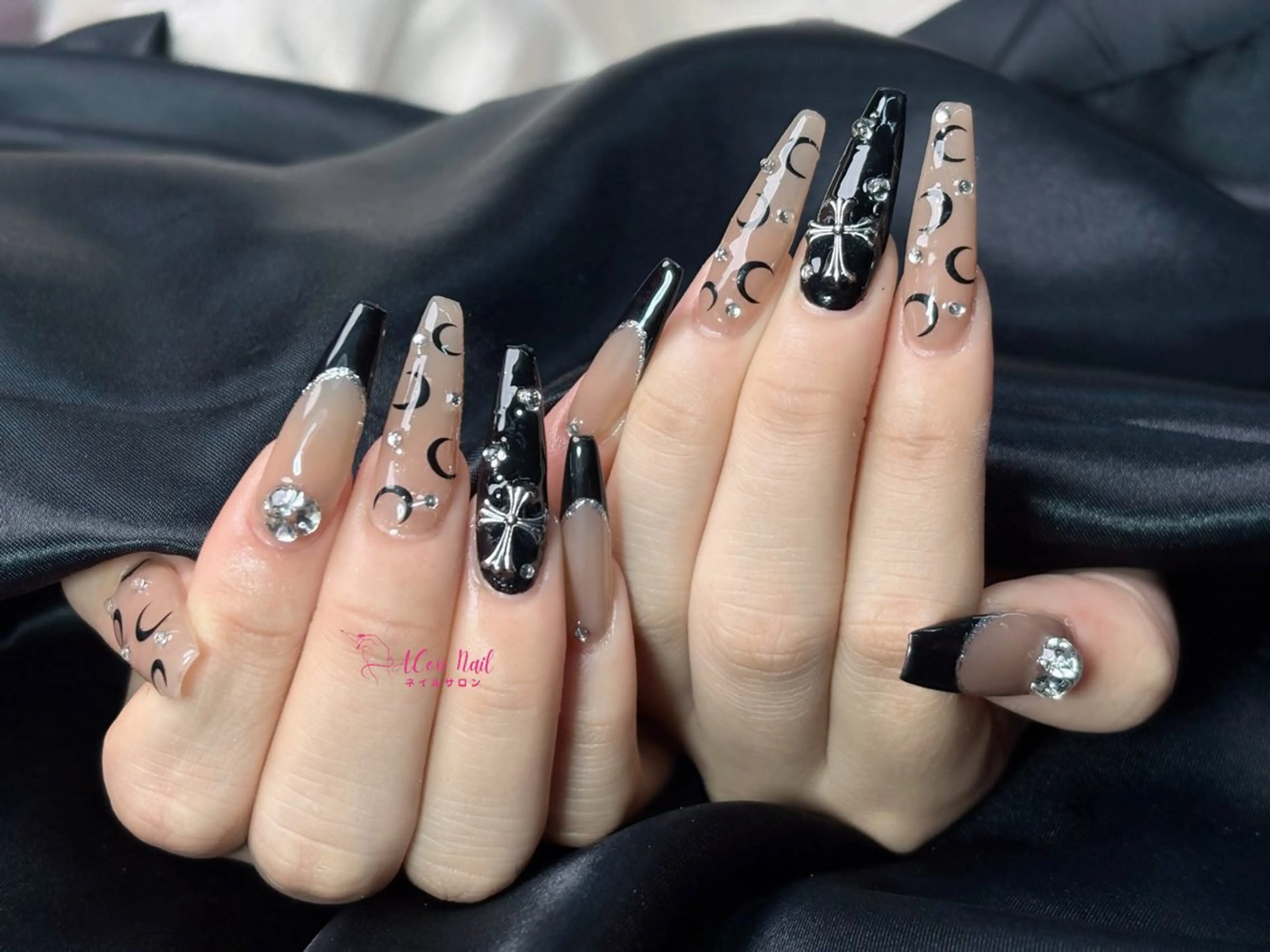 ネイル 桜ネイル 長さ出し フラワーネイル フレンチネイル ジェルネイル ハンドネイル AConNailSalon所属・ACon NailSalonのネイルデザイン