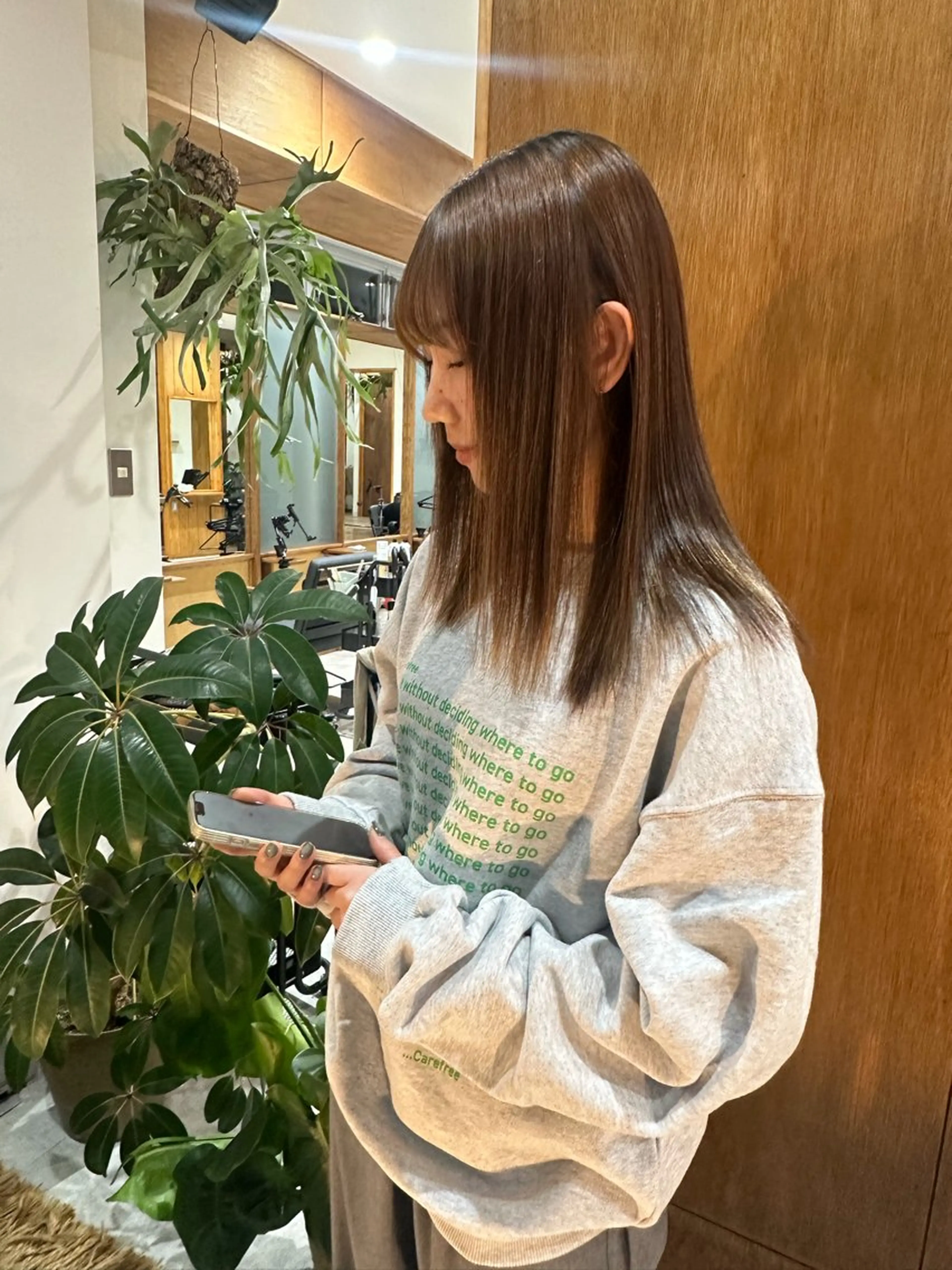 セミロング 縮毛矯正 トリートメント unit.所属・unit./ ReNnaのヘアスタイル