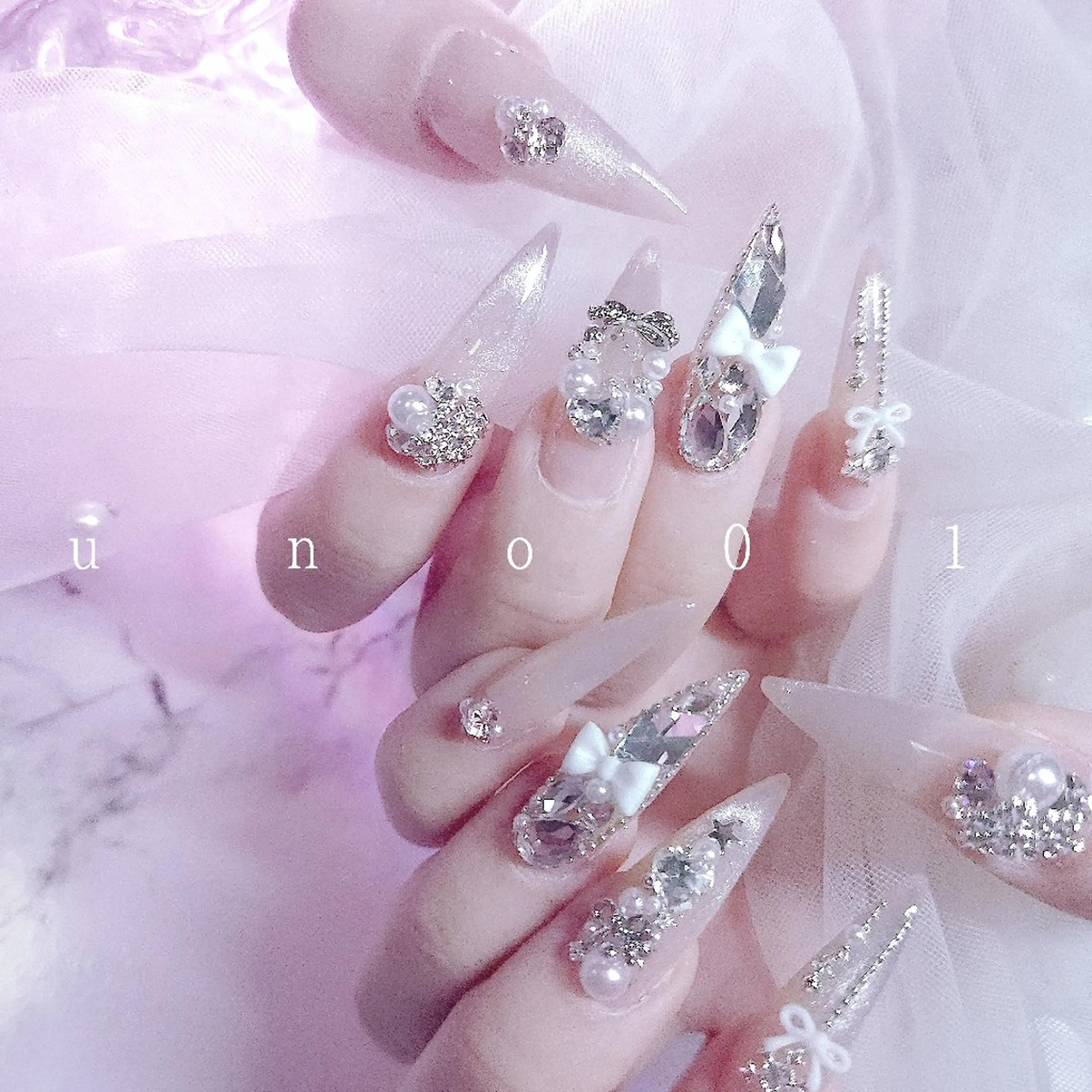 ネイル アートネイル ミディアムネイル ハンドネイル u   n   o  n a i l 01のネイルデザイン