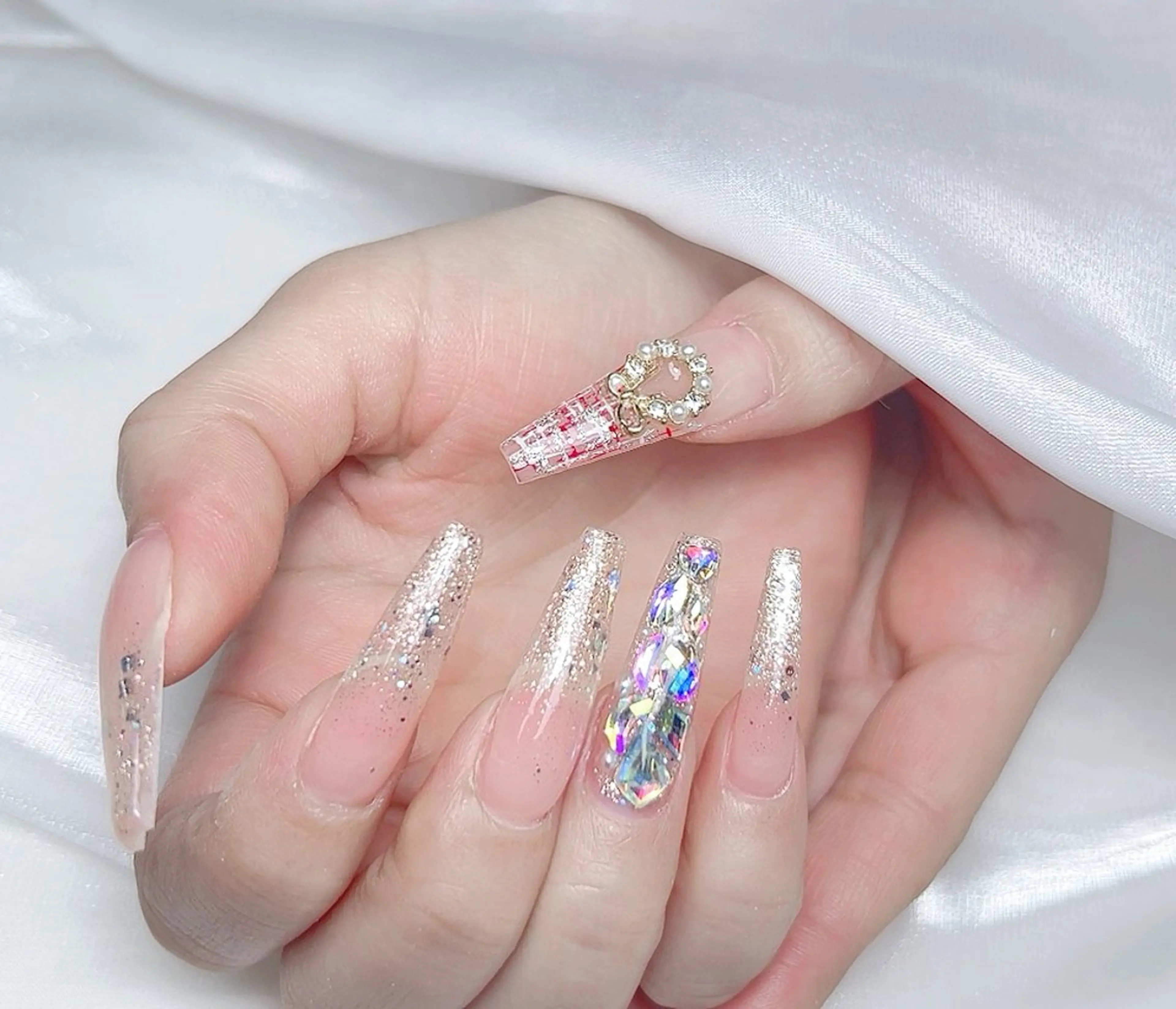 ネイル ハンドネイル M🌷nail 長さだし専門店のネイルデザイン