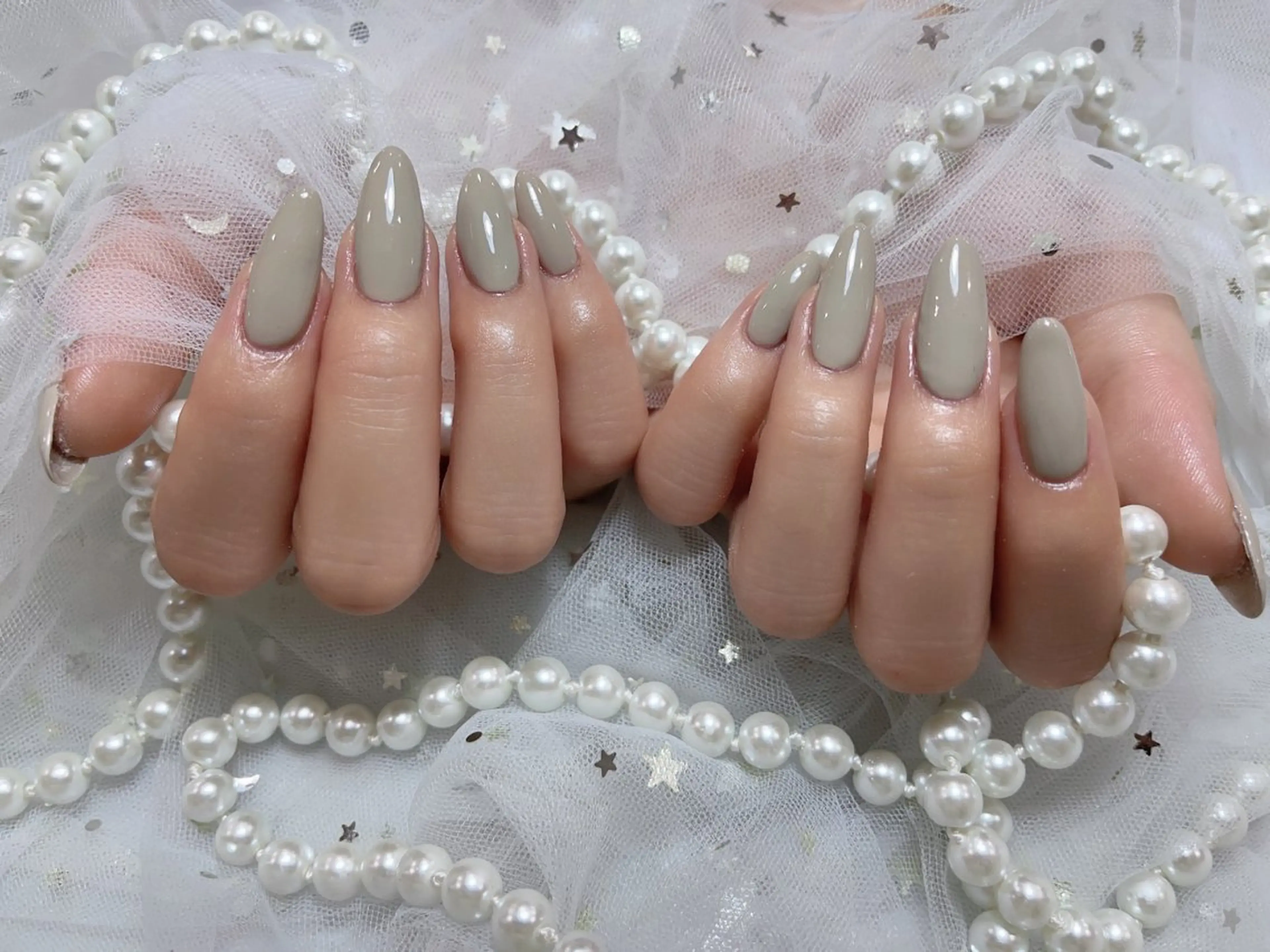 ネイル アートネイル フラッシュネイル フレンチネイル ガラスフレンチ グラデーション M2beauty Renaのネイルデザイン