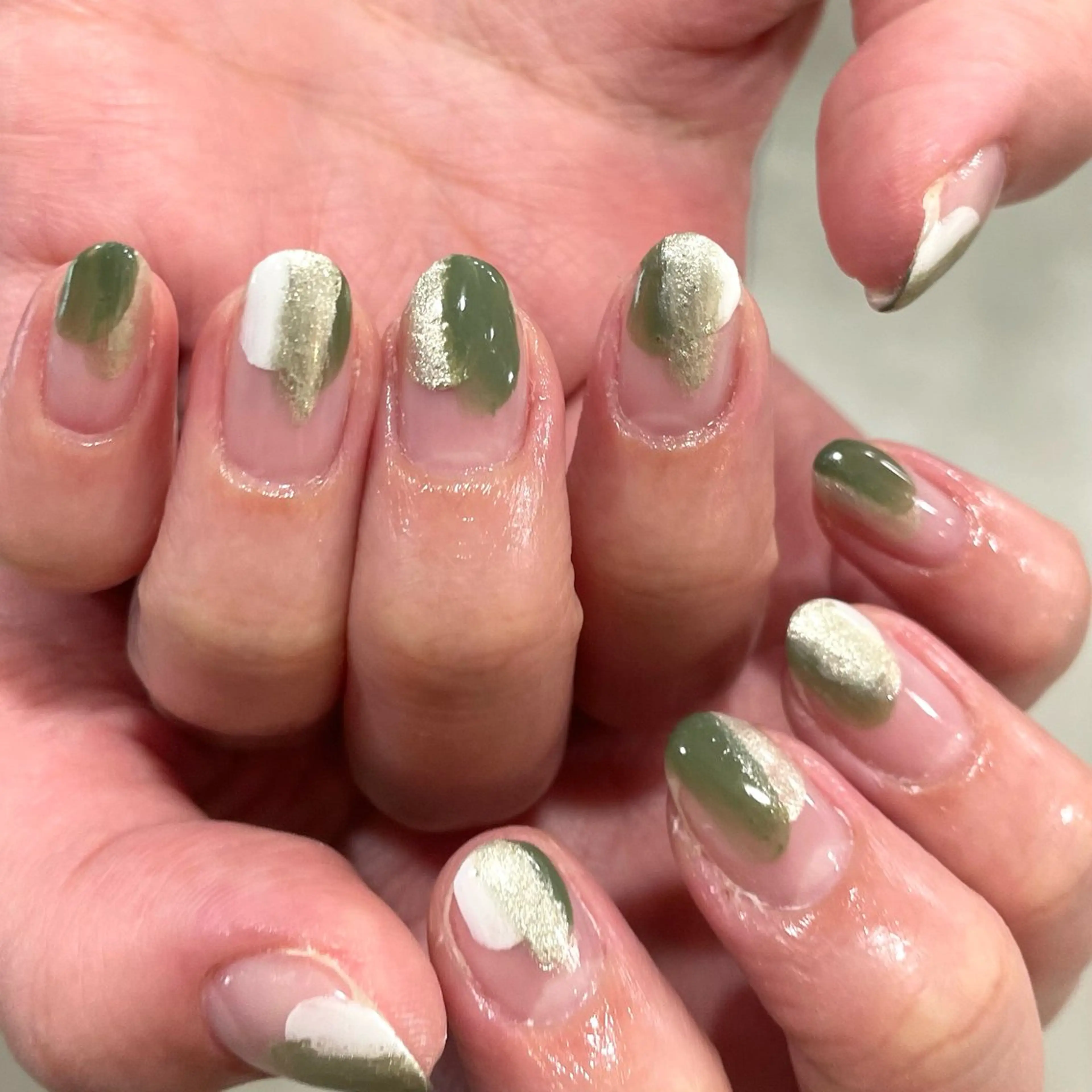 ネイル カジュアル シンプルネイル ハンドネイル 🤍One MISAKI🤍のネイルデザイン