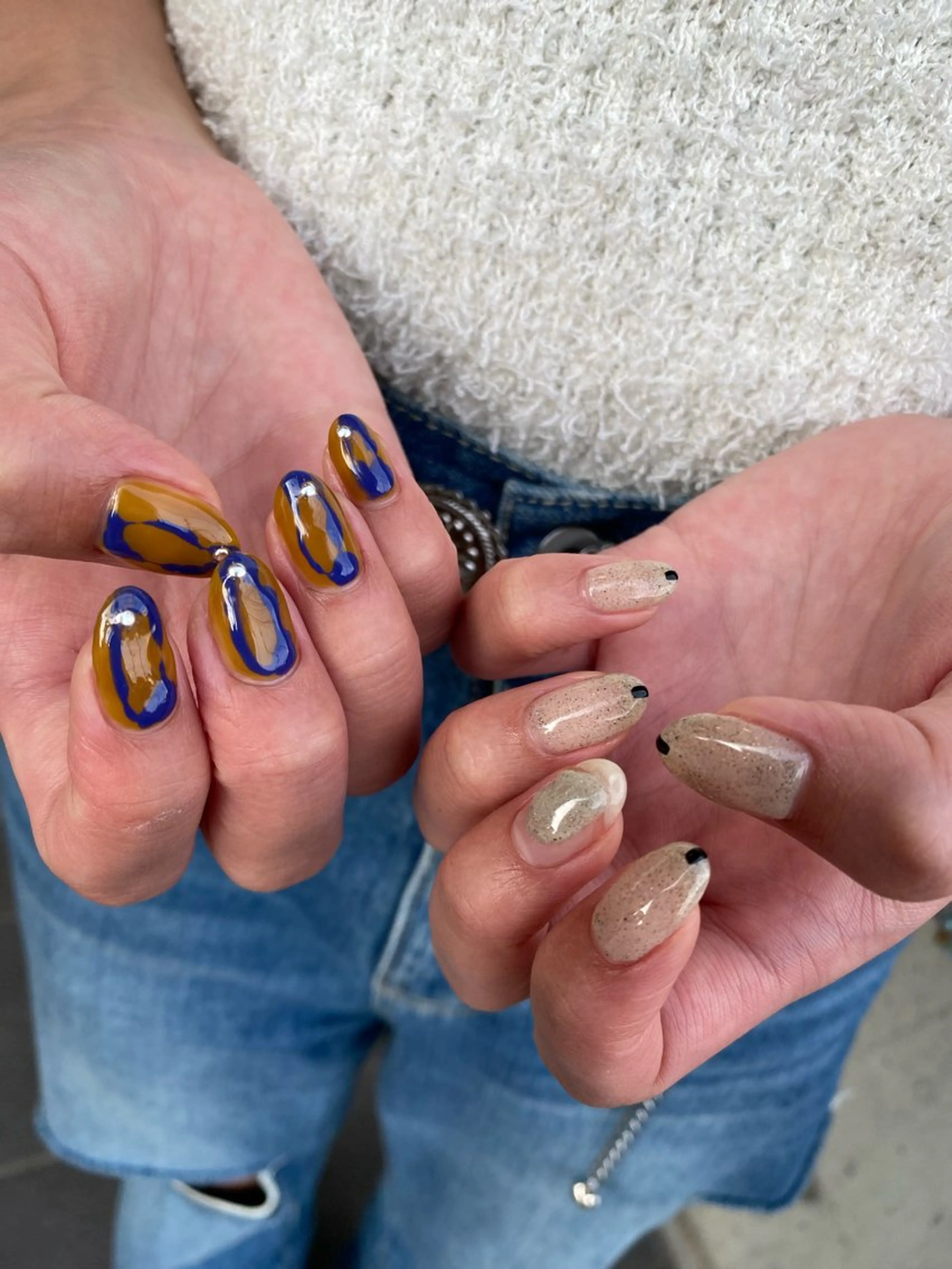 ネイル ジェルネイル マグネットネイル ニュアンスネイル ワンカラーネイル パラジェル ハンドネイル 草加ニュアンスネイル 🌚hersのネイルデザイン