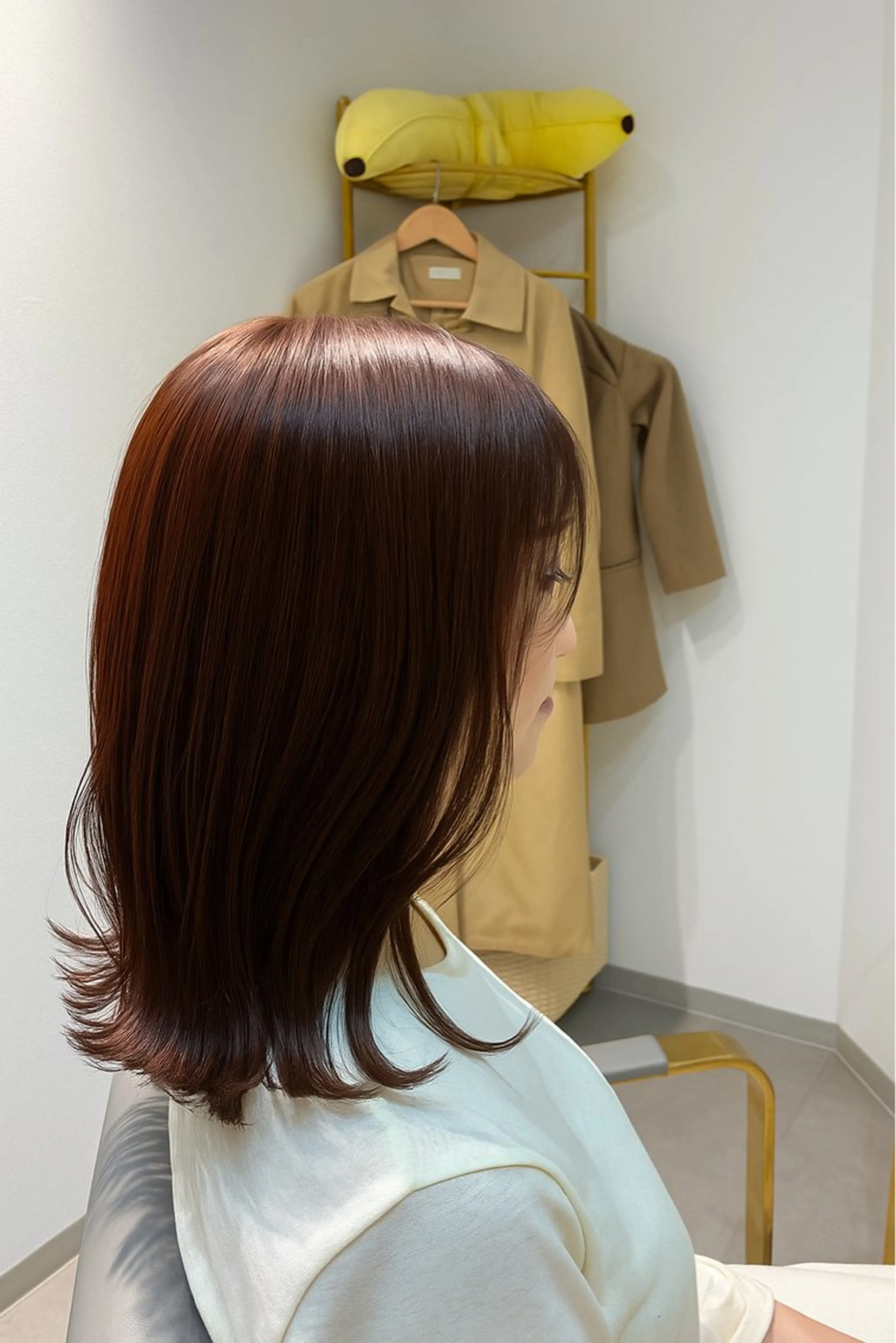 ミディアム ボブレイヤー ミディアムパーマ ボブ ハイライト 髪質改善 カット ヘアカラー トリートメント The Apartment of Solon Citta 船橋609所属・髪質改善/縮毛矯正/ 美髪/個室/ハラのヘアスタイル