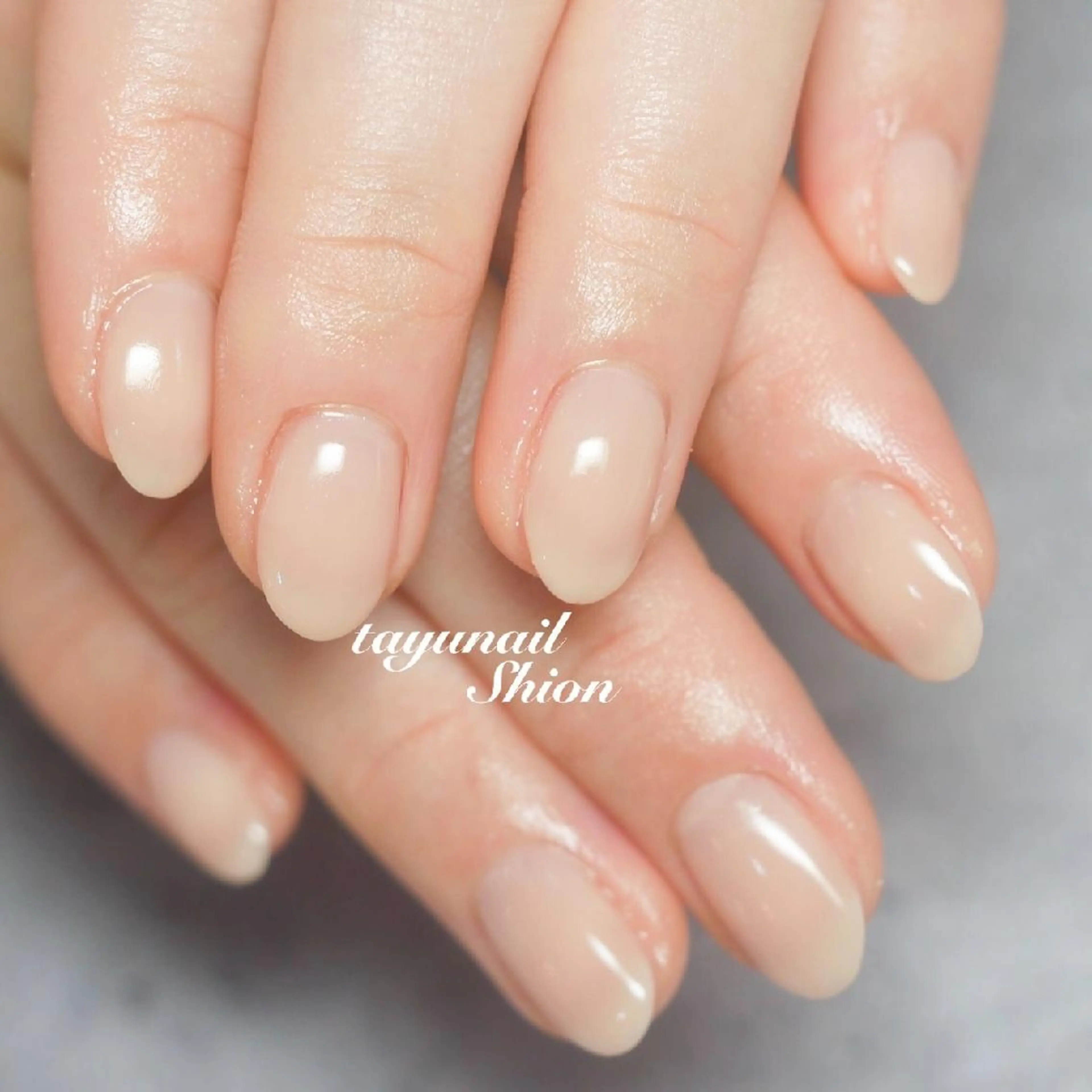 ネイル ブルー ジェルネイル ワンカラーネイル パラジェル シンプルネイル ネイルサロン・ネイルスクール　たゆnail所属・ネイルサロン 【たゆnail】のネイルデザイン