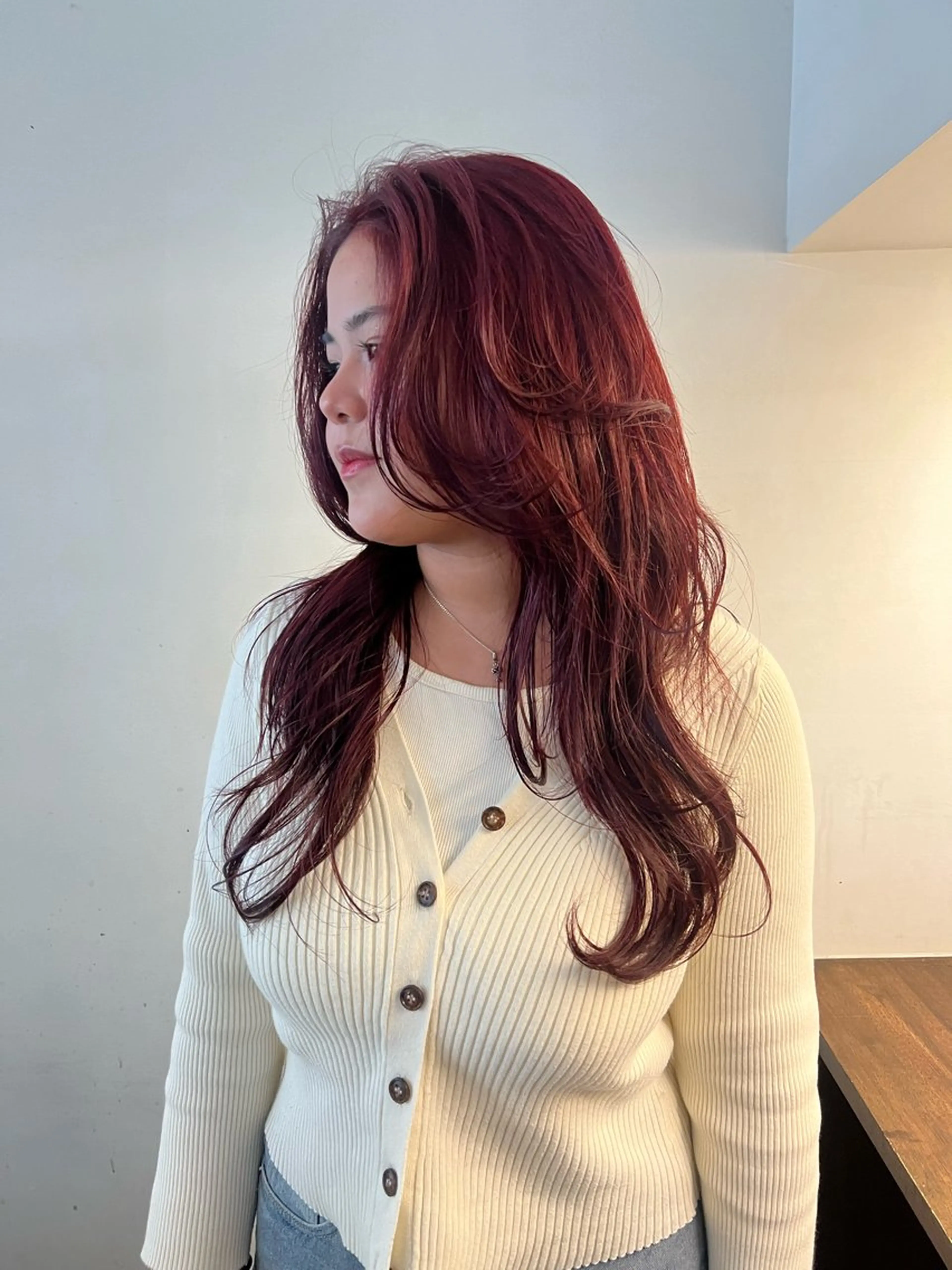 ロング カラー ヘアアレンジ ブリーチ ダブルカラー ブリーチなしカラー 名古屋美容室 Sopiリナのヘアスタイル