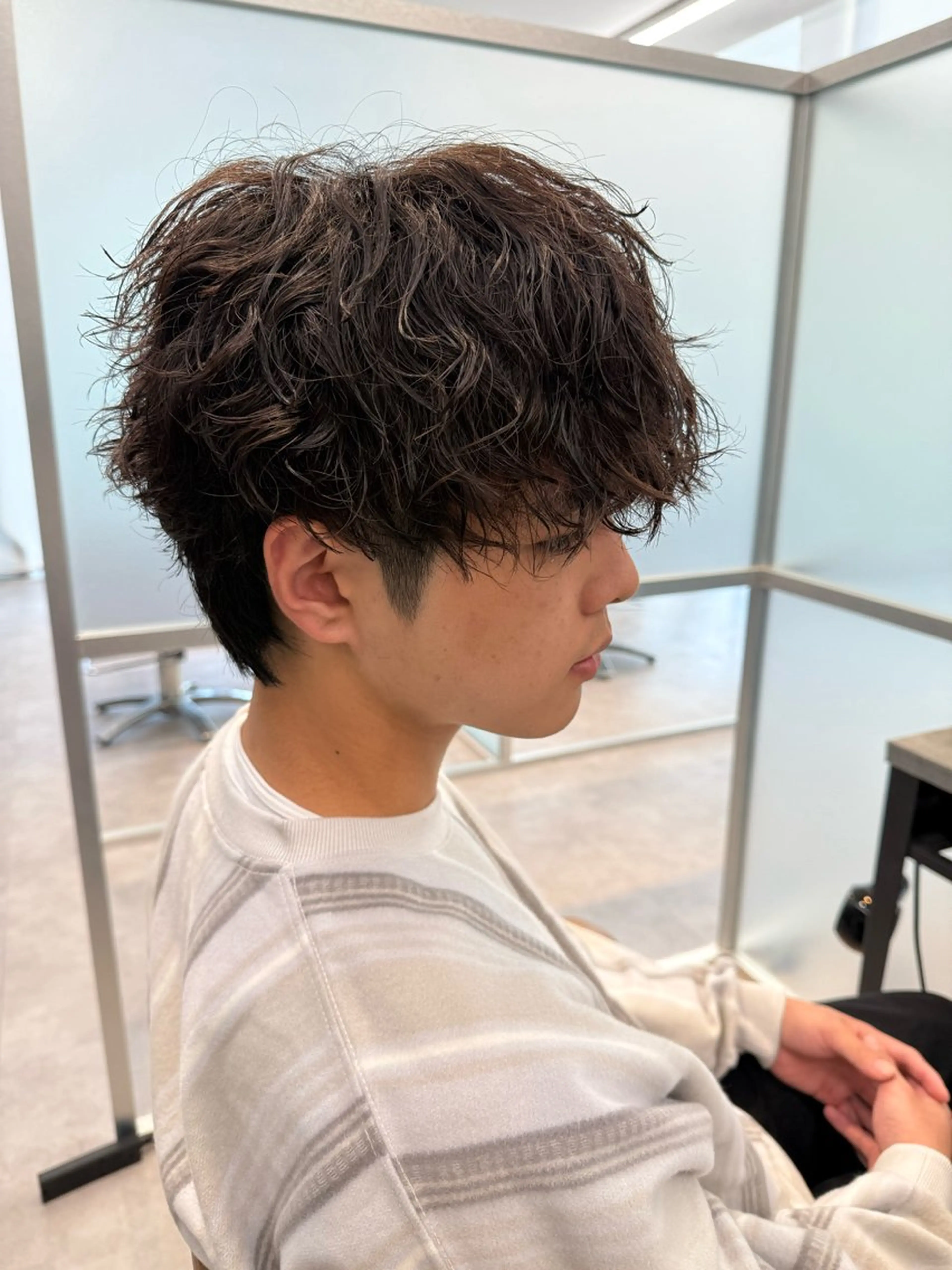 ショート パーマ メンズ カット パーマ メンズパーマ職人/ 天神/tatsukiのヘアスタイル