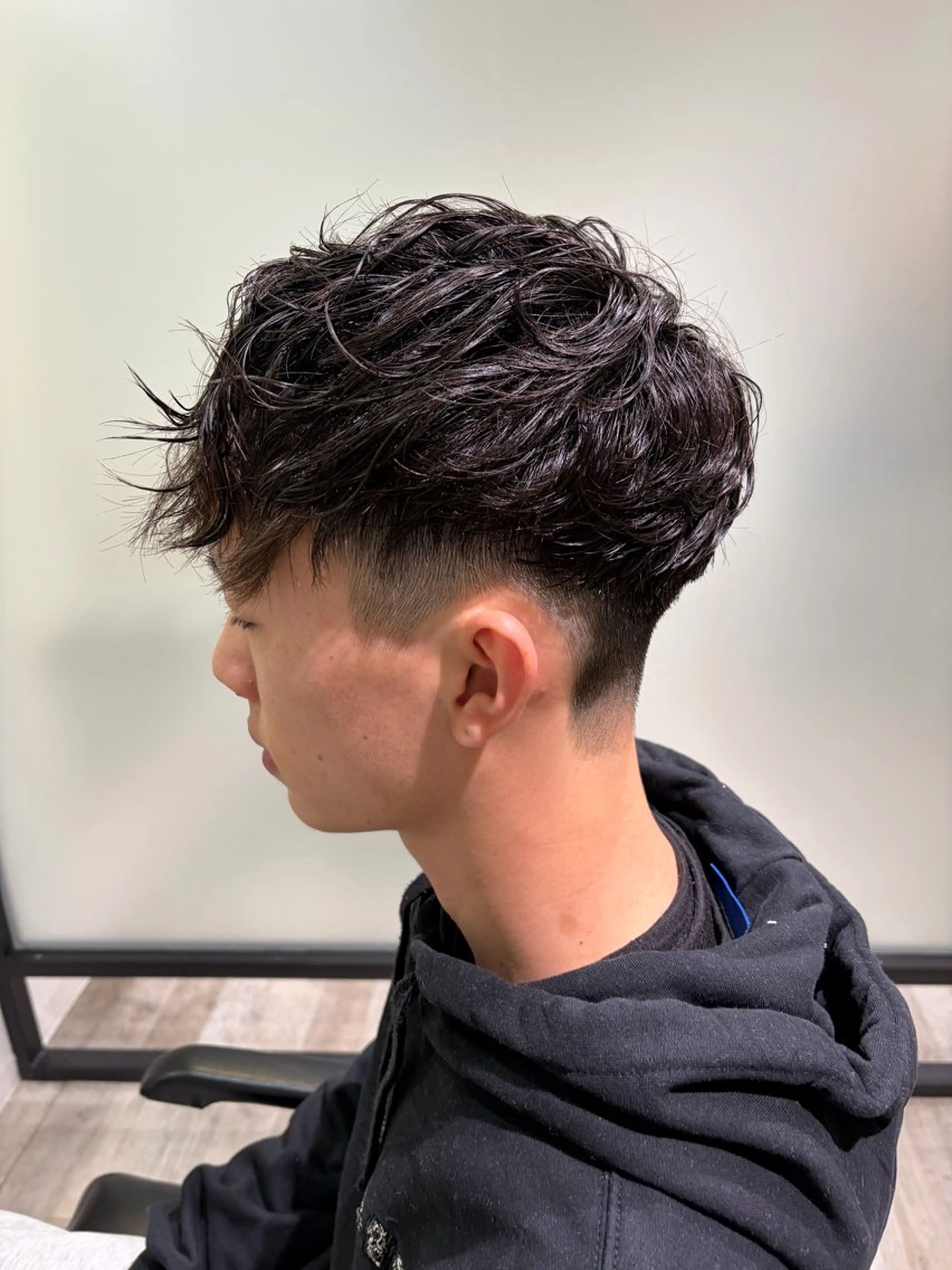 ショート メンズ カット パーマ 悠良/平塚 似合わせ/カラーのヘアスタイル