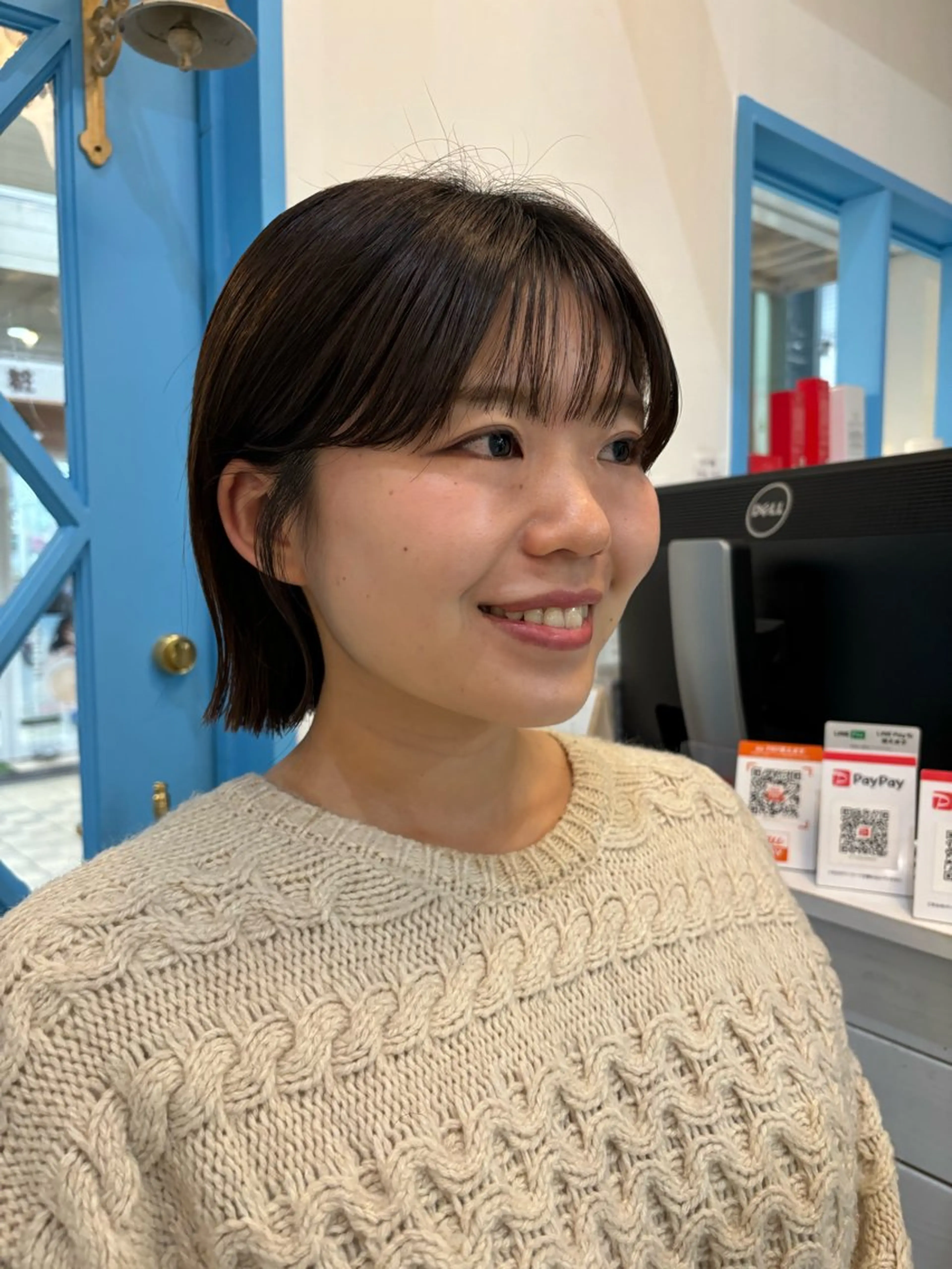 ショート ボブ 外ハネヘア カット ボブ／ミニボブ／ akaneのヘアスタイル