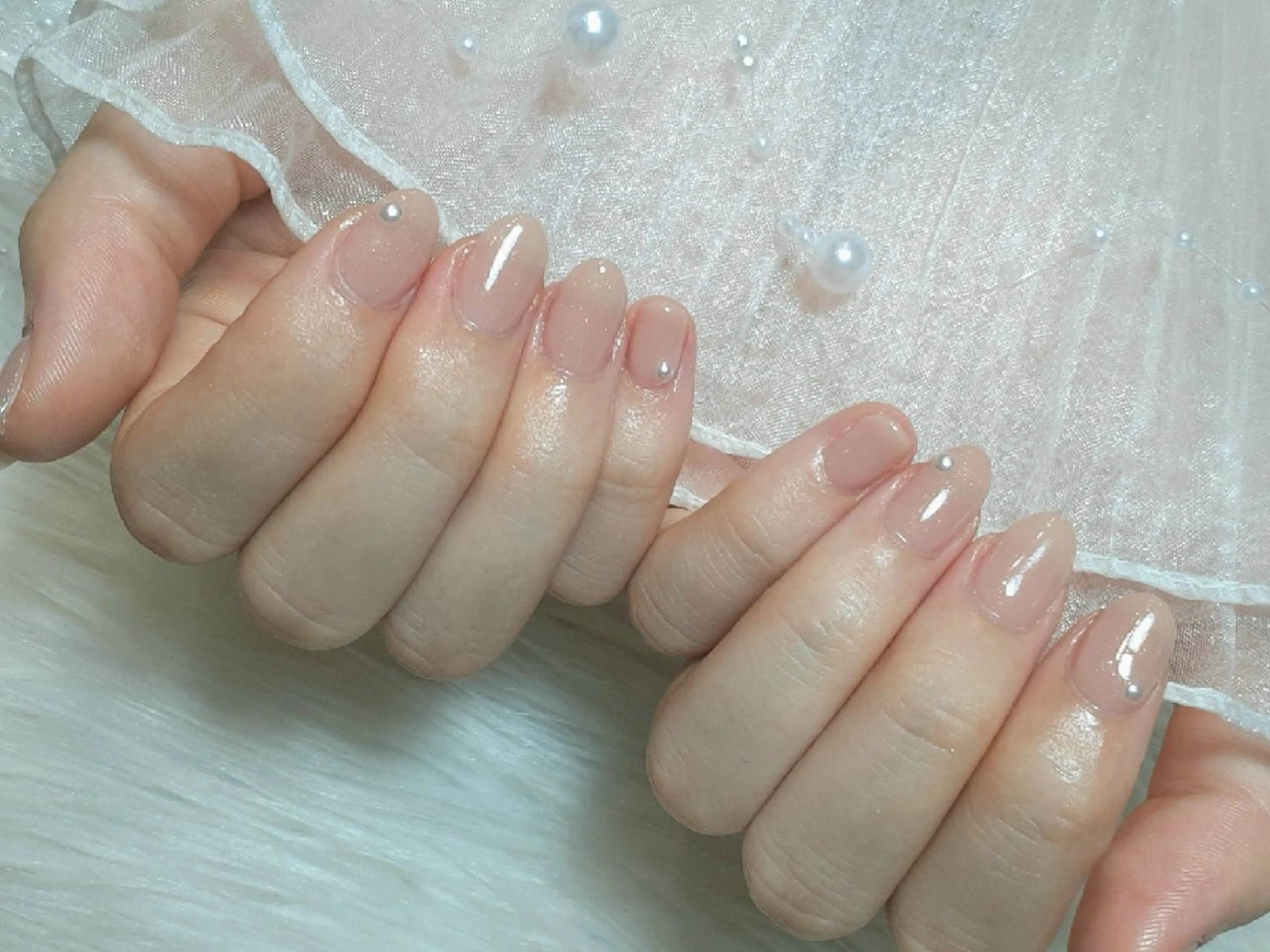 ネイル ワンカラーネイル ハンドネイル ハンドケア peTiT saori🌼のネイルデザイン