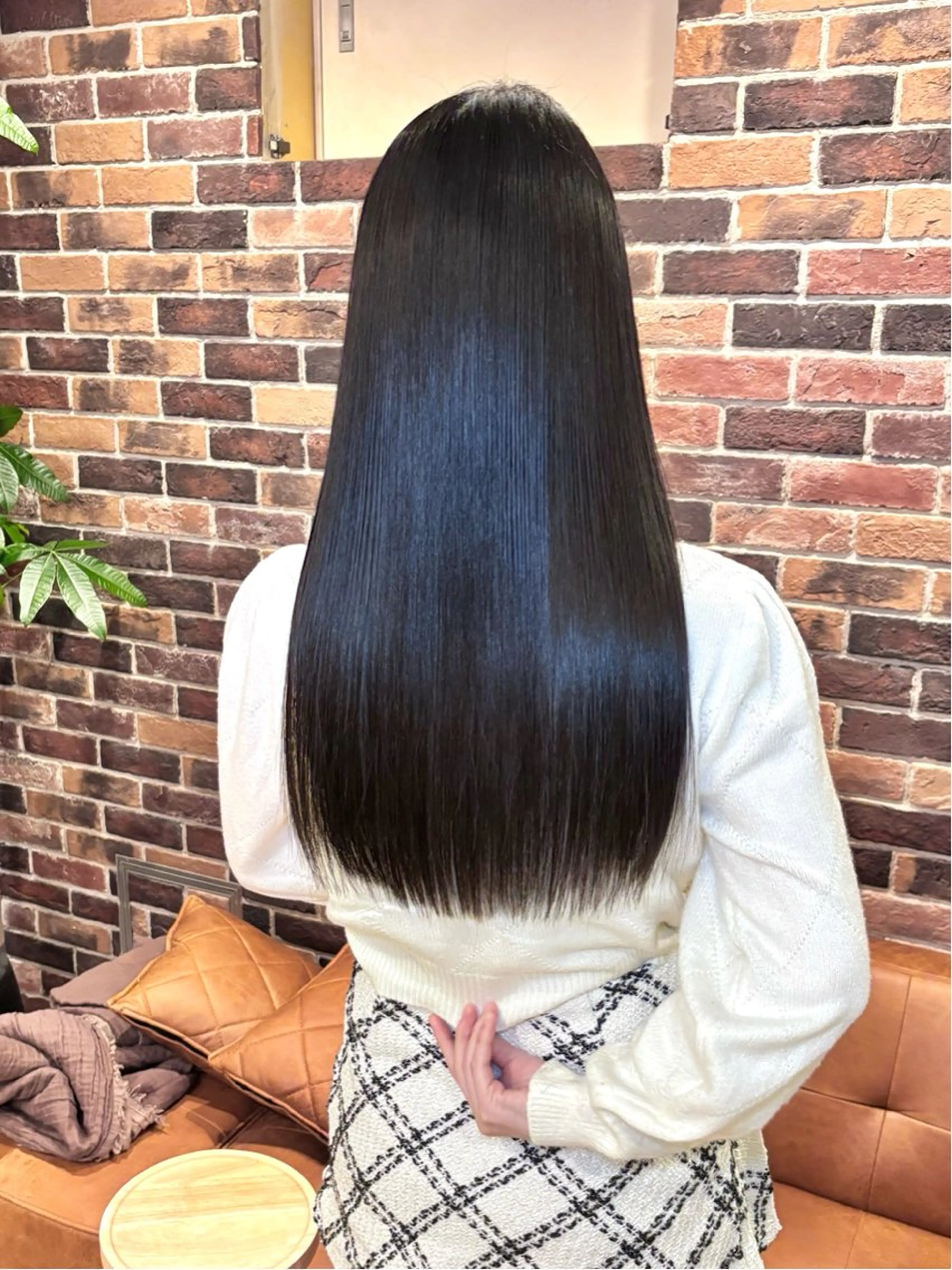 ロング カット 縮毛矯正 トリートメント ブリーチ／ 髪質改善／ＲＹＯのヘアスタイル