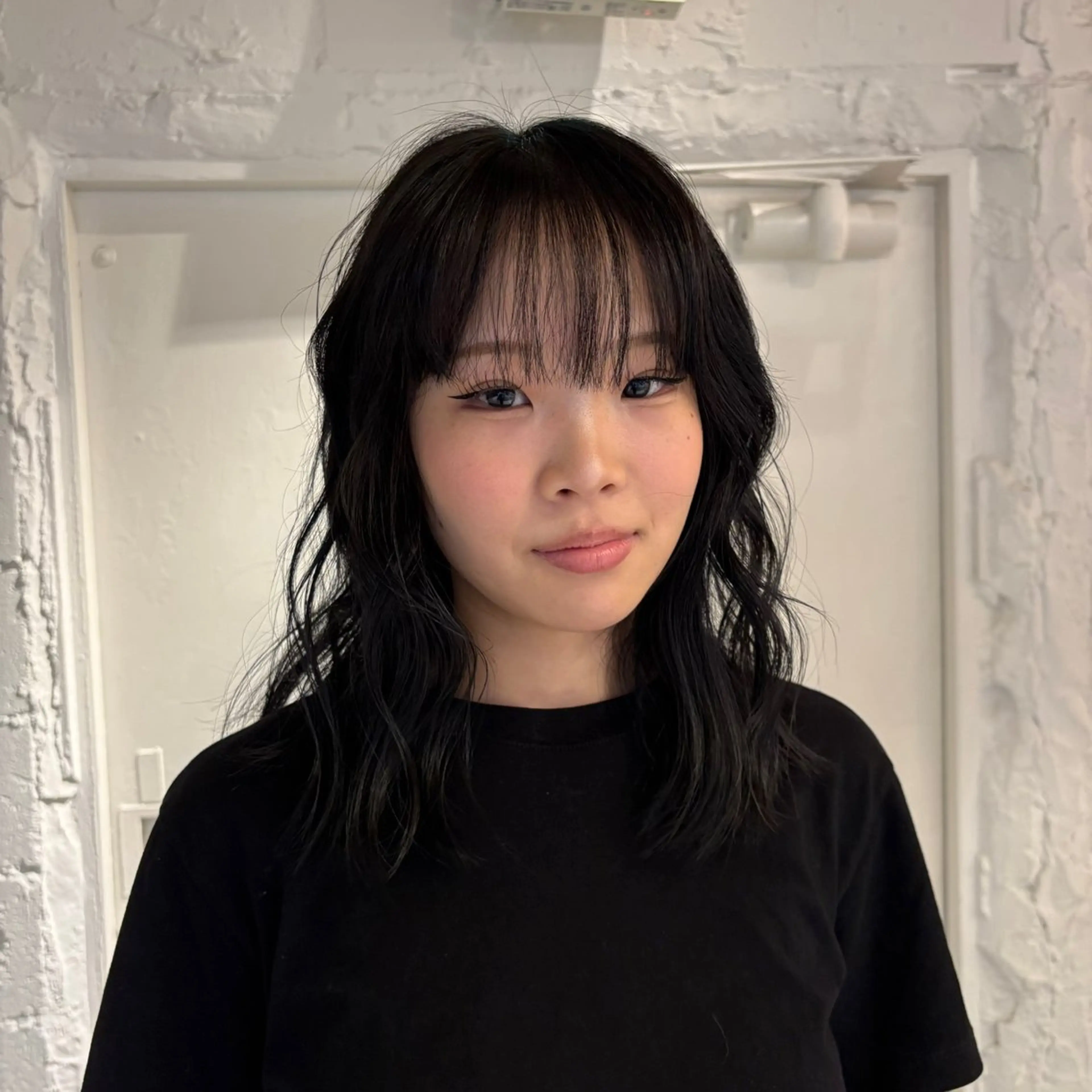 ミディアム カラー カット ヘアカラー トリートメント nameless miichiのヘアスタイル