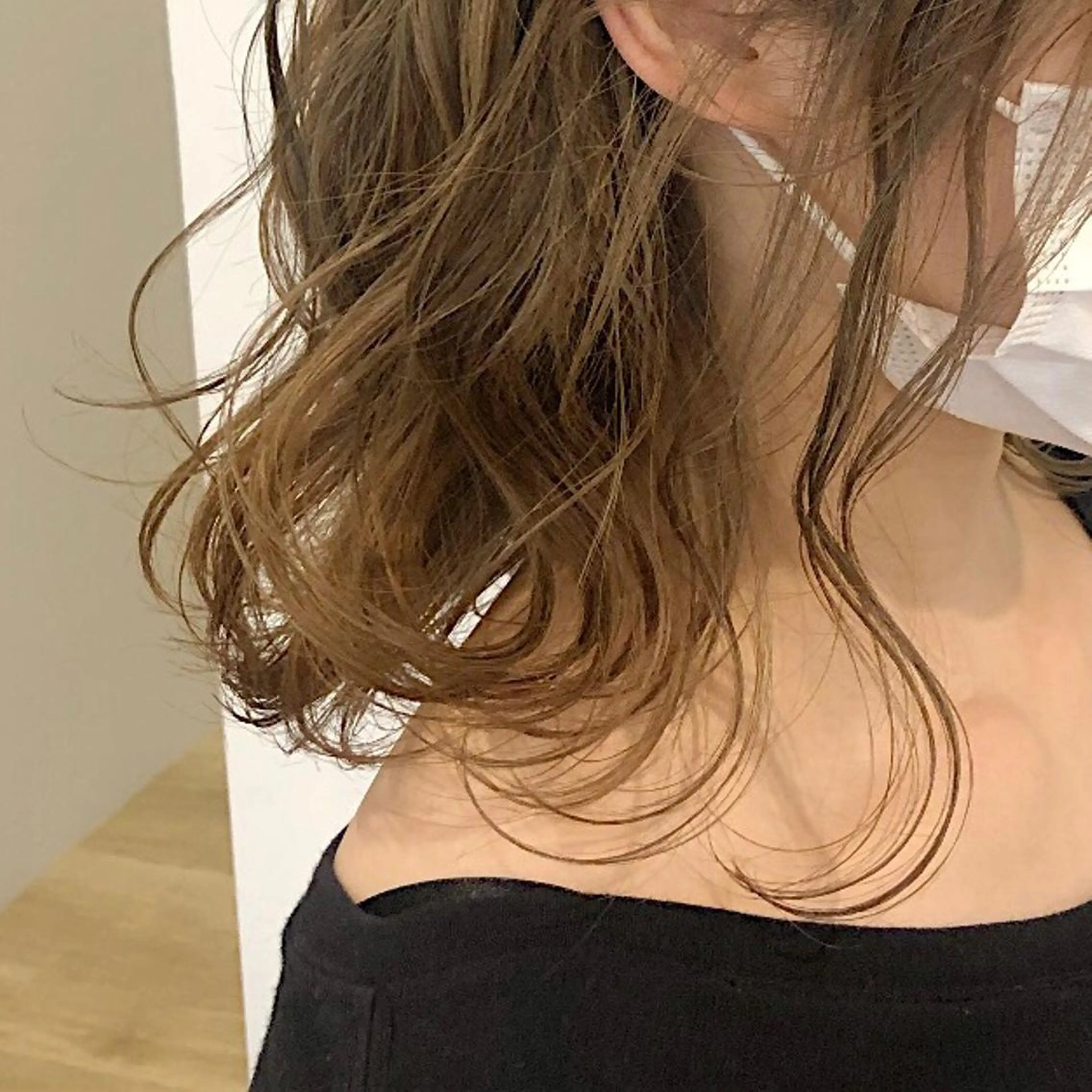 ミディアム 大迫 江梨のヘアスタイル