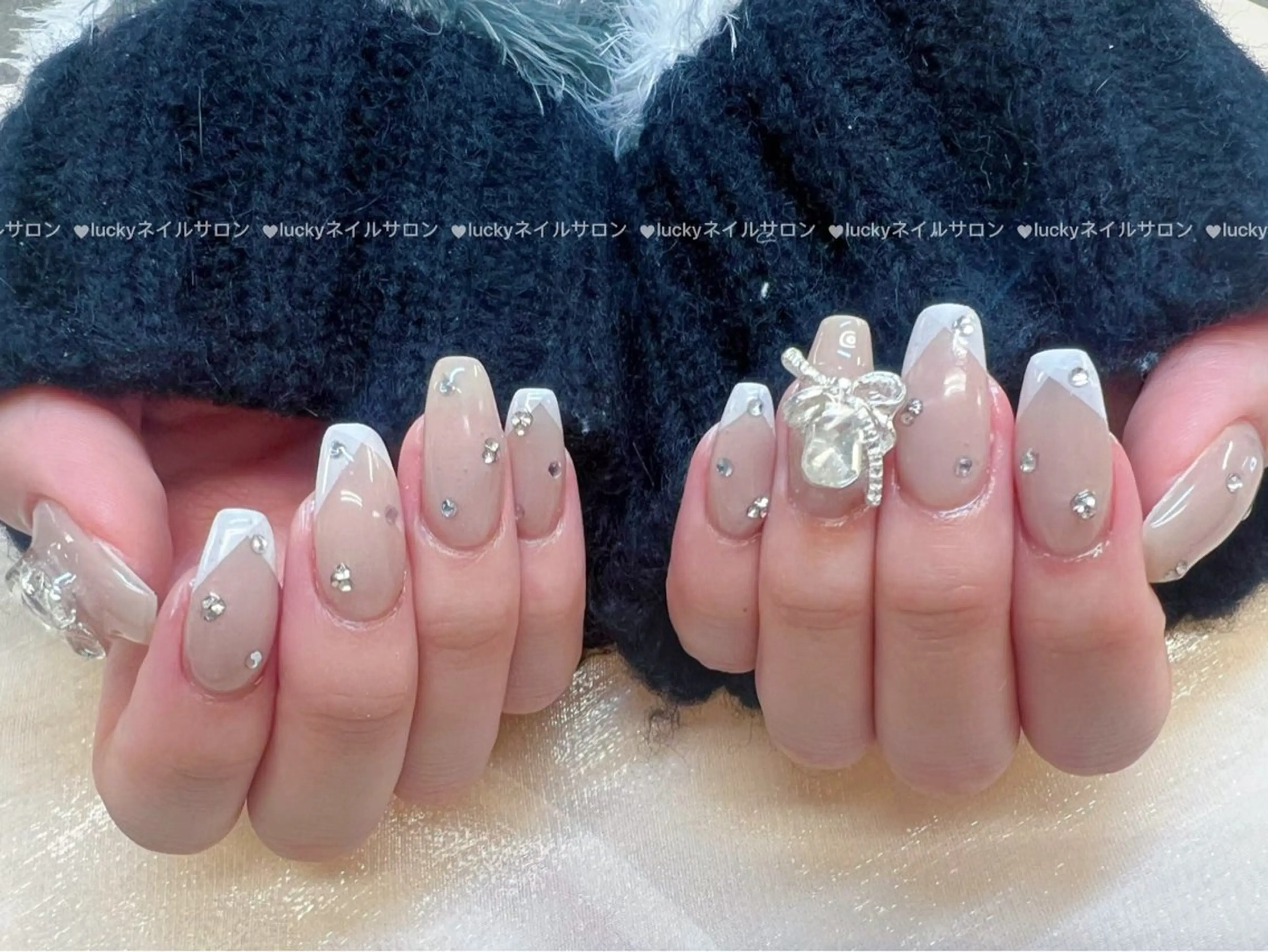 ネイル アートネイル チークネイル 長さ出し フットネイル ジェルネイル ハンドネイル ハンドケア ラッキーネイルサロン 西川口東口店のネイルデザイン