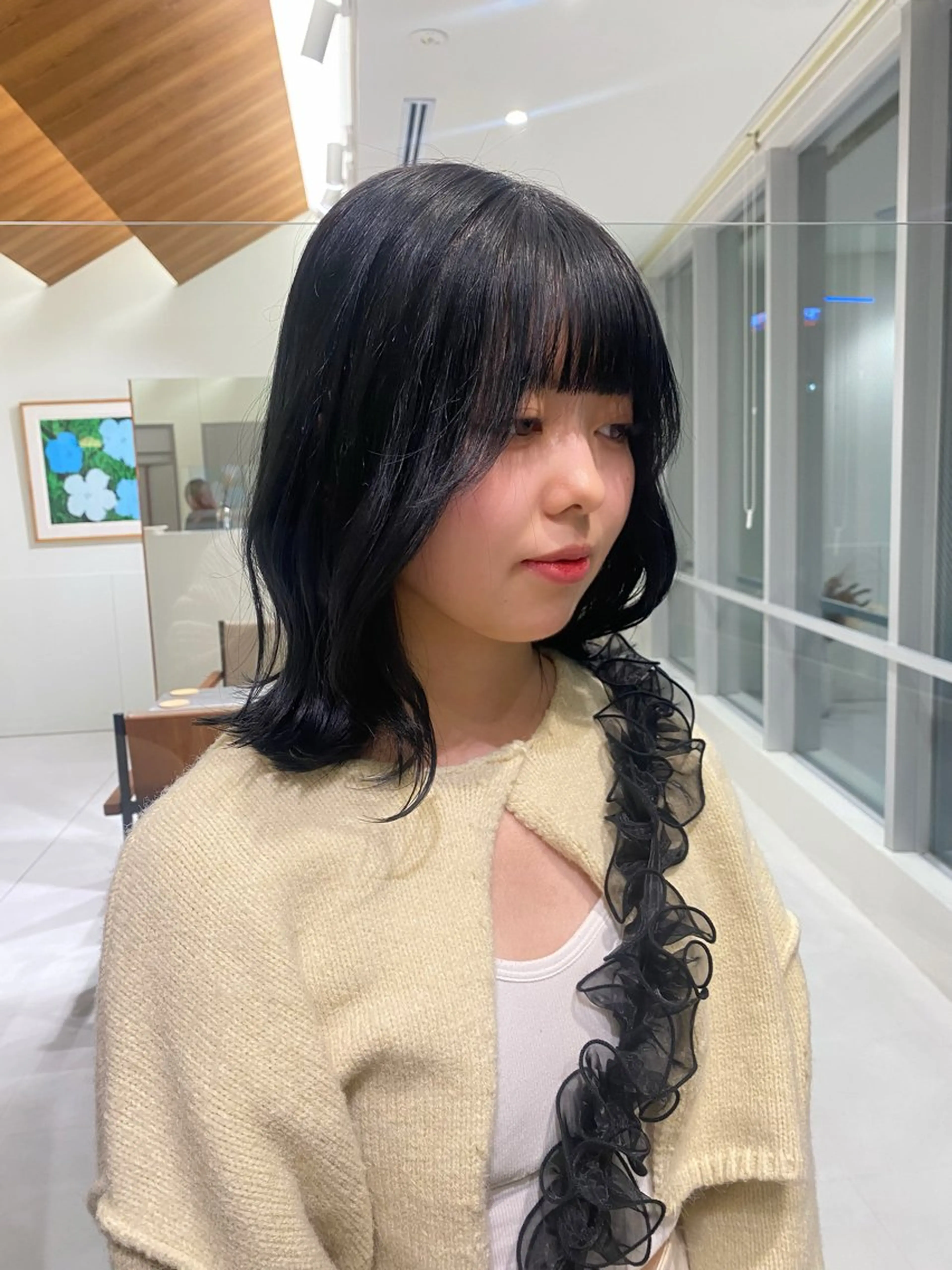 ミディアム 🎀透明感× 暖色カラーつな🎀のヘアスタイル