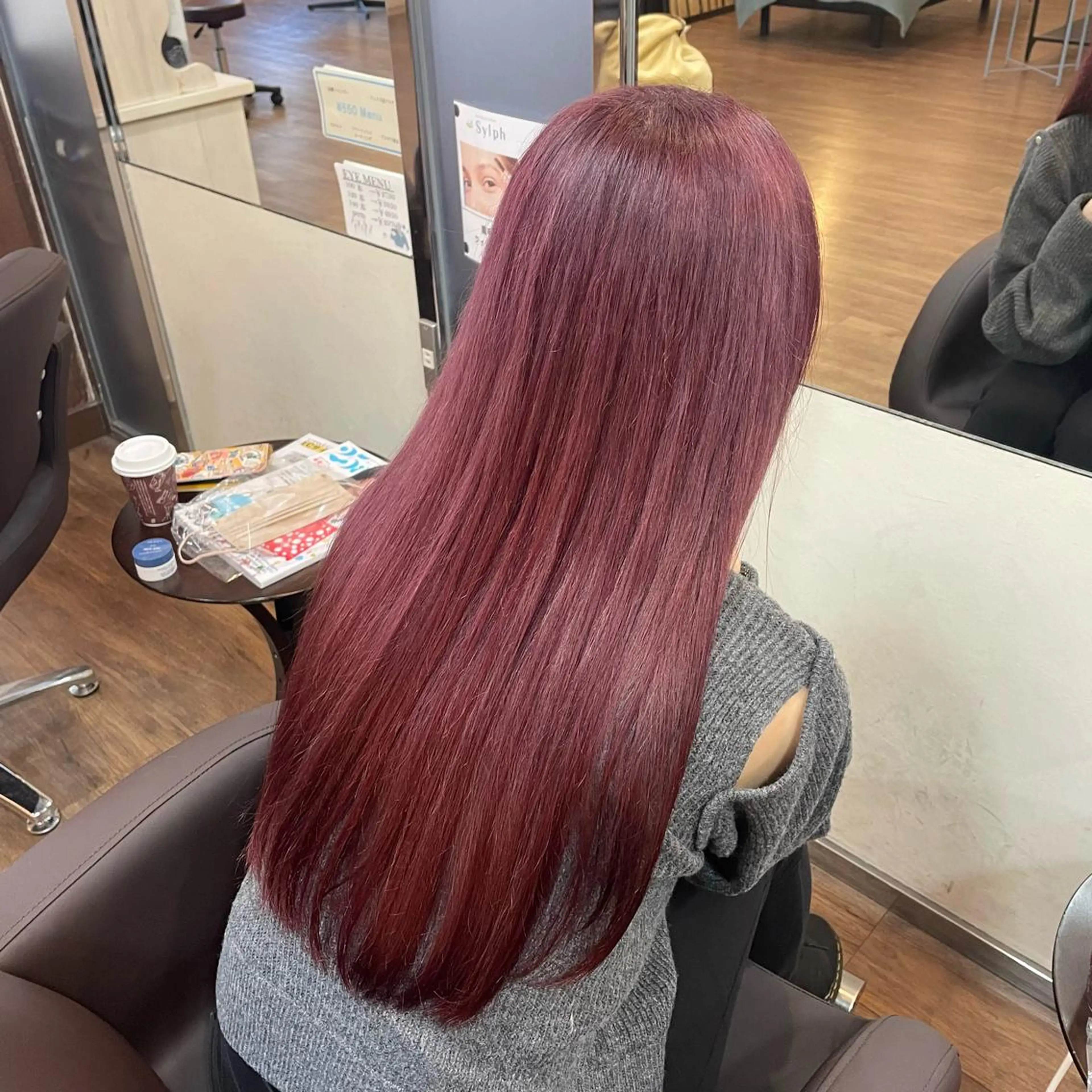 ロング カラー ピンクカラー バイオレットカラー 透明感韓国ヘア♡ みつきのヘアスタイル