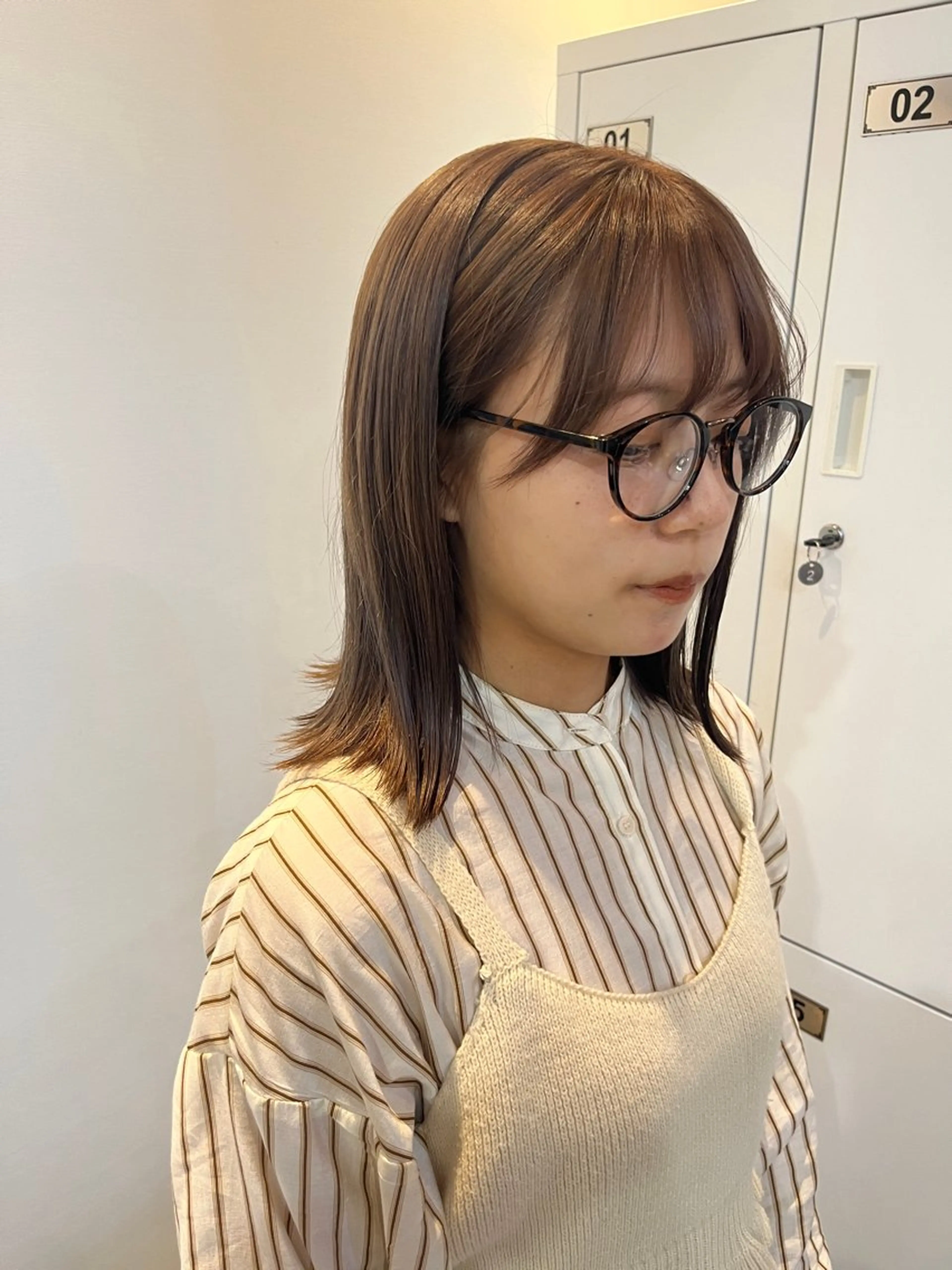 ミディアム カラー AMNESIA三軒茶屋所属・おがわ ともひさのヘアスタイル