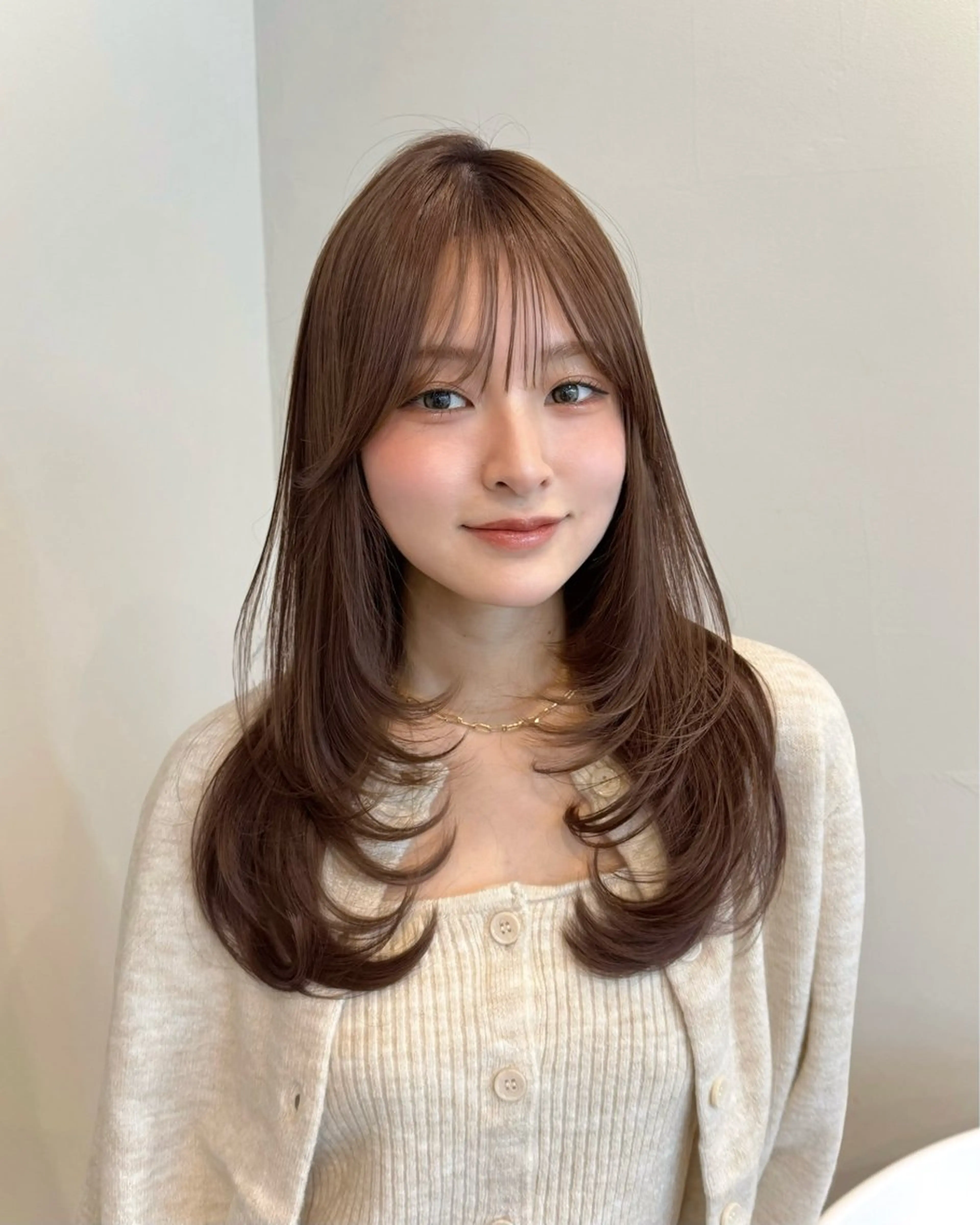 ミディアム 似合わせカット トリートメント sora/レイヤー/ 透明感カラー🎀のヘアスタイル